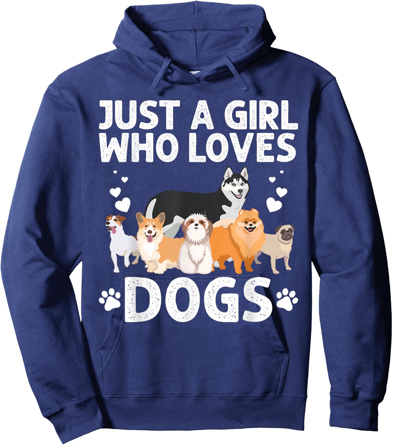 Cool Dog Lover Girls Groomer Handler Dog Lady Hoodie - Hoodie | Navy