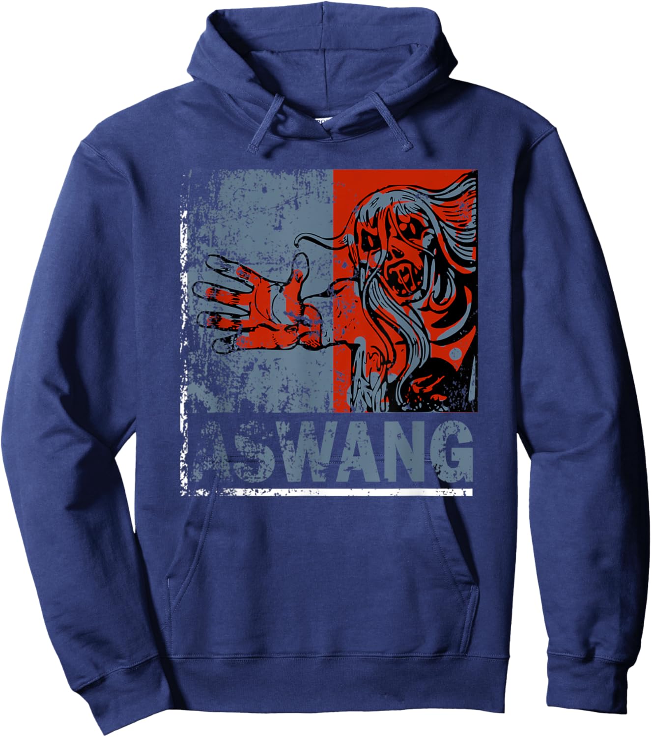 FILIPINO REPUBLIC Philippines Pinoy Pinay Scary Halloween Hoodie - Hoodie | Navy