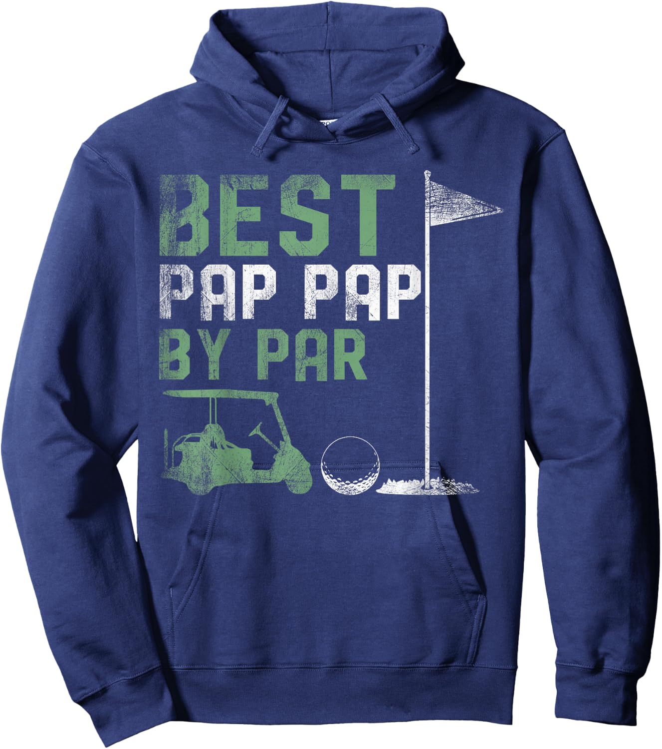 Funny Best Pap Pap By Par Father's Day Golf Lover Golfer Hoodie - Hoodie | Navy