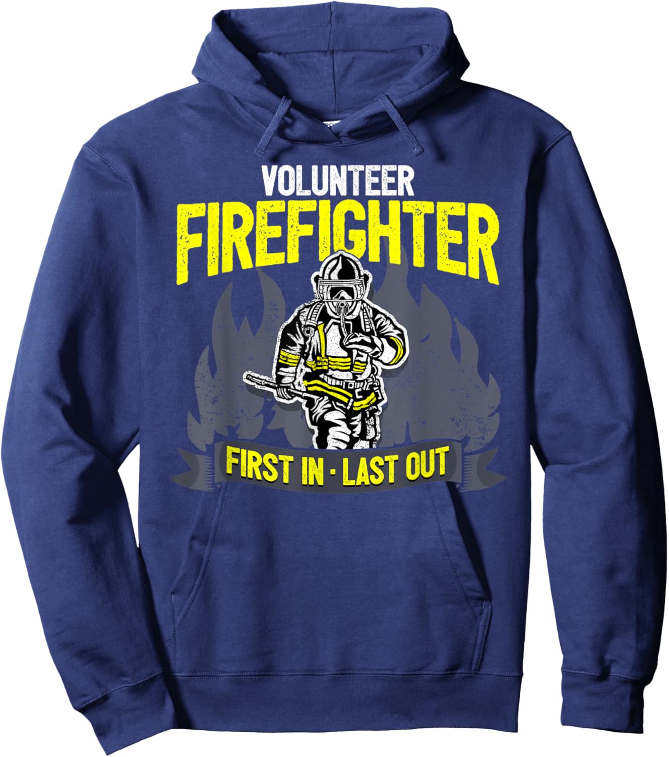 Fire Fighter I Fire Department I Fire Brigade I Fireman Hoodie - Hoodie | Navy