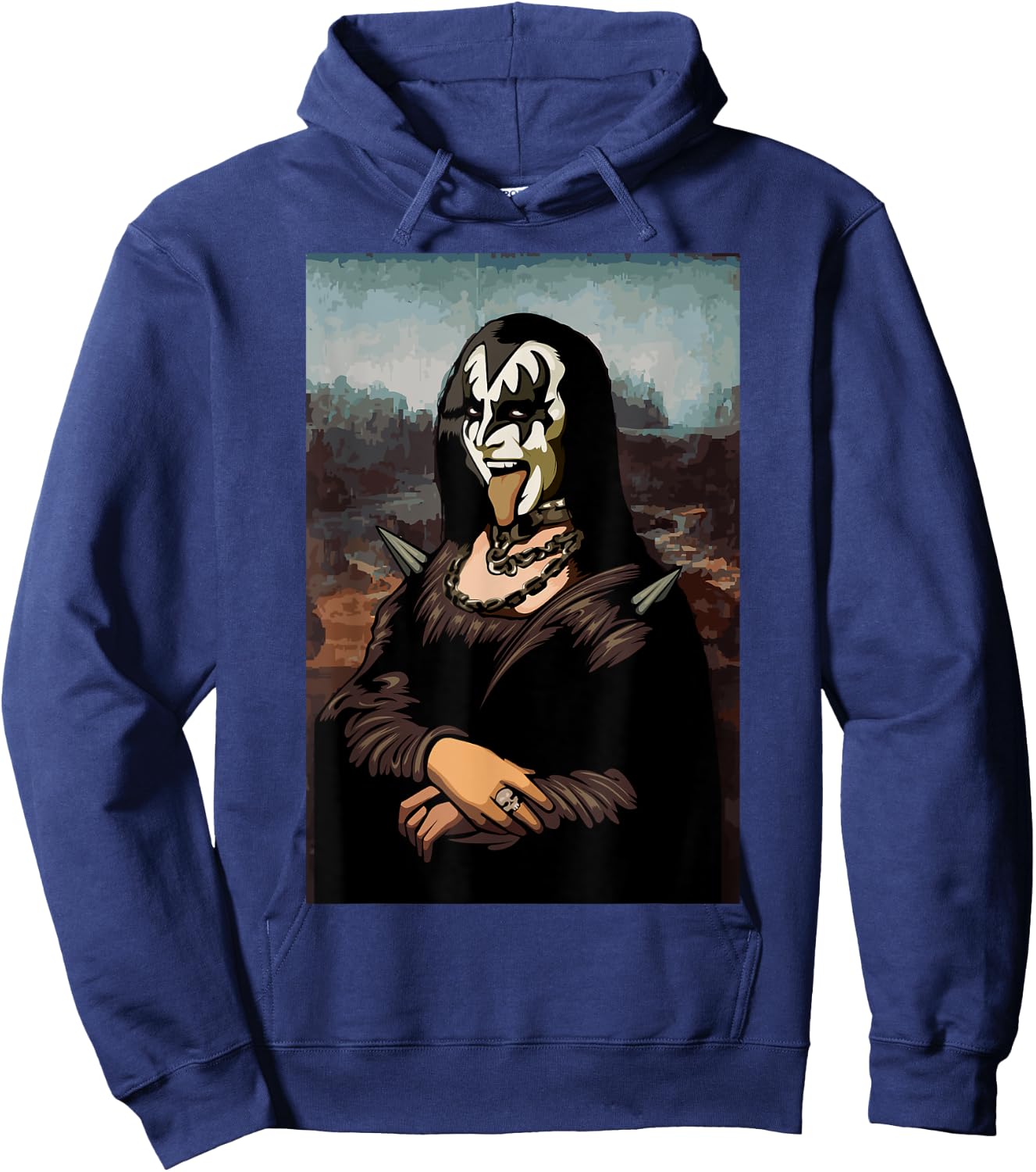 Rock N Roll Band Lazy Halloween Costume Rocker Music Lover Hoodie - Hoodie | Navy