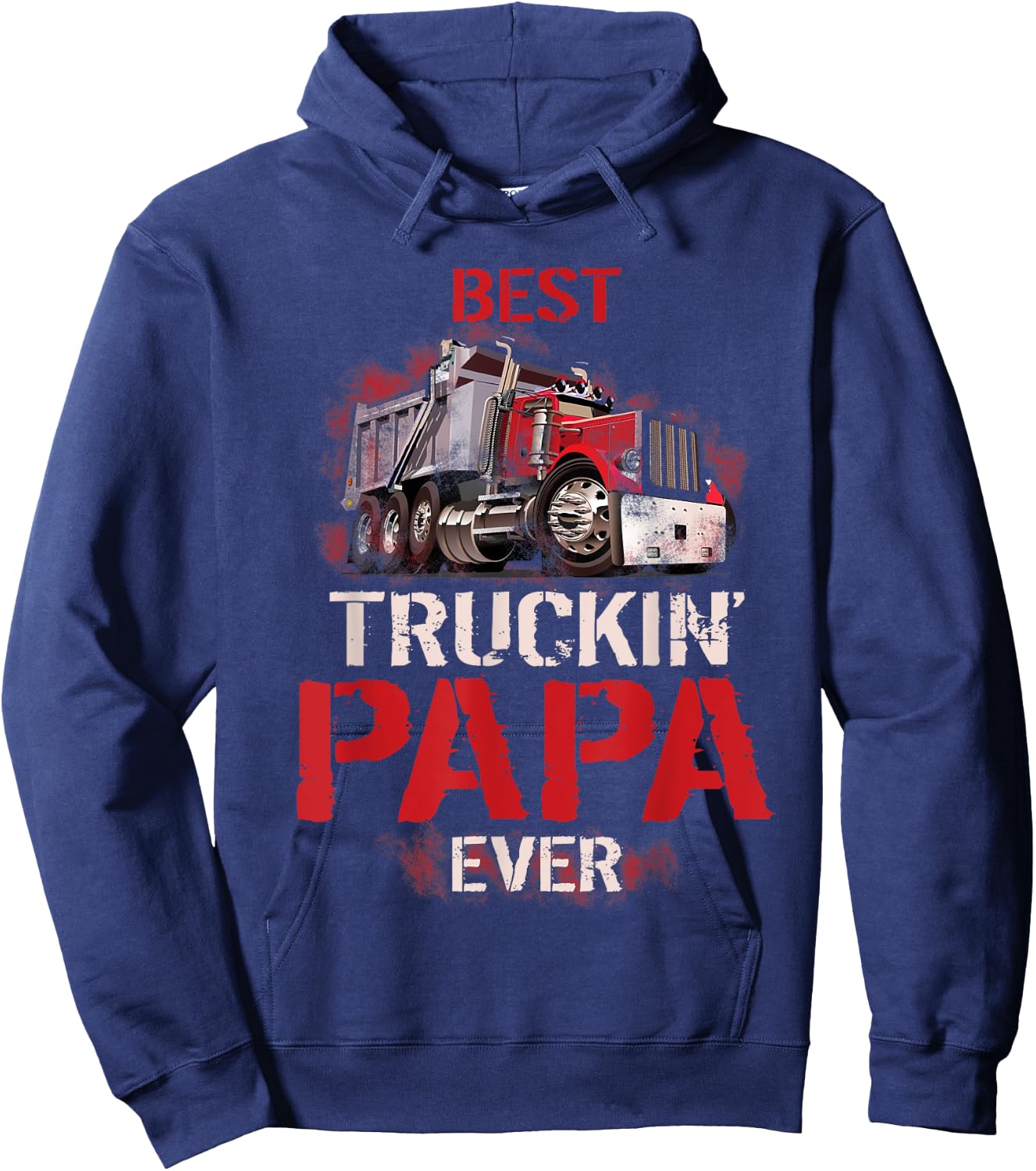 Best Truckin' Papa ever Shirt Hoodie - Hoodie | Navy