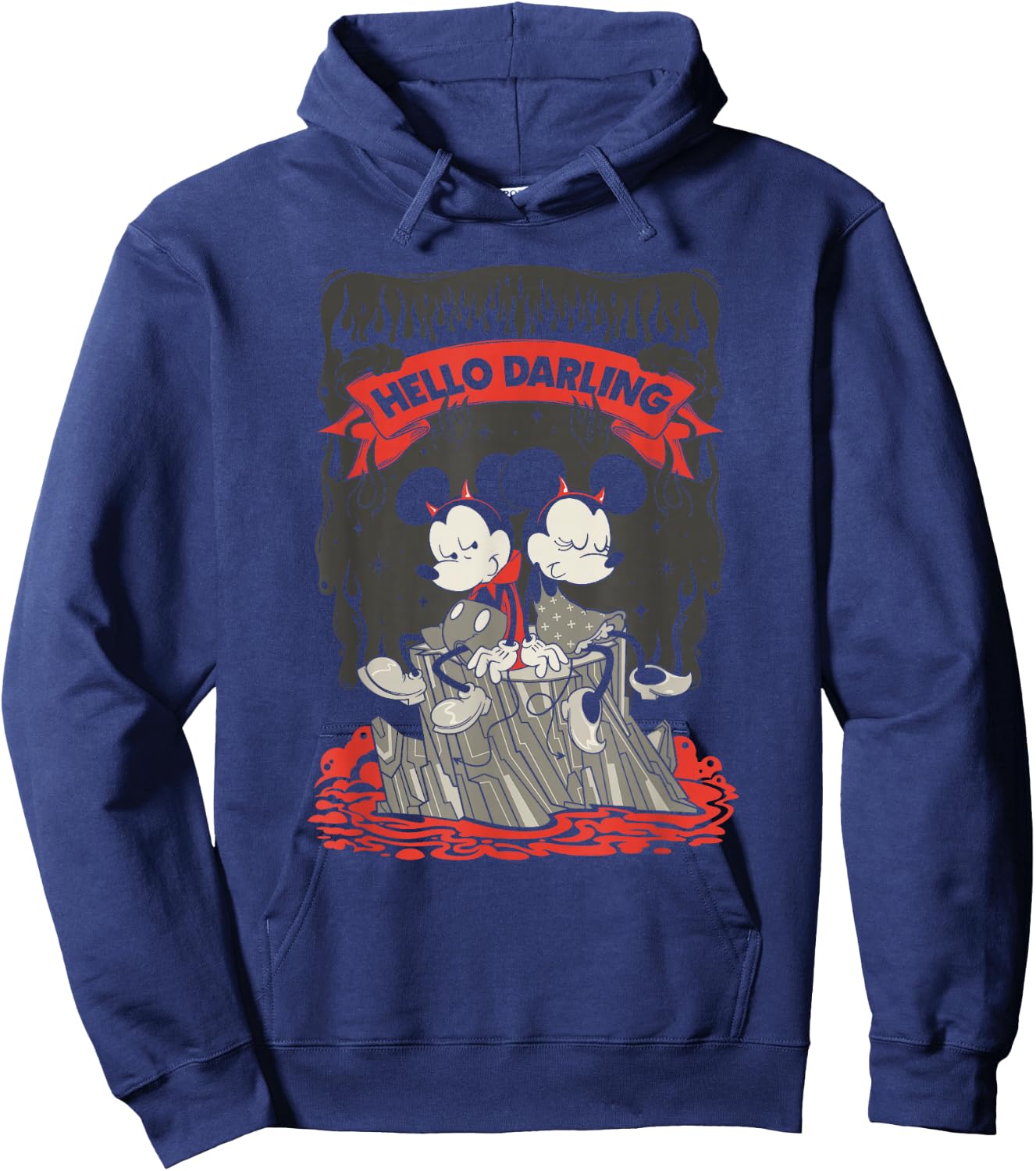 Disney Mickey And Friends Halloween Mickey Hello Darling Hoodie - Hoodie | Navy
