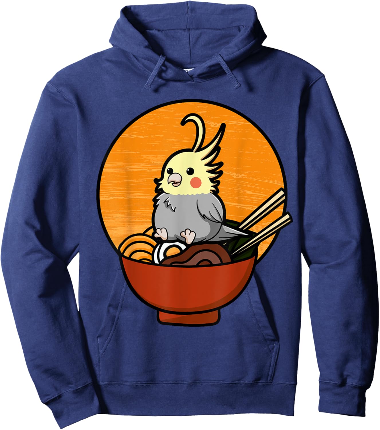 Cockatiel Cockatoo Lutino Quarrion Weiro Bird Parrot Tiel Hoodie - Hoodie | Navy