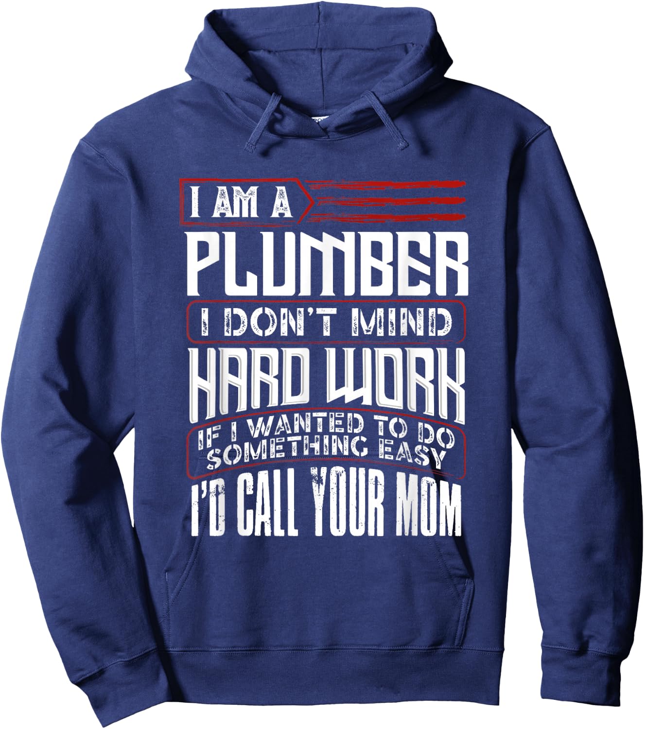 Plumber Dad Plumbing Men Father's Day Hoodie - Hoodie | Navy