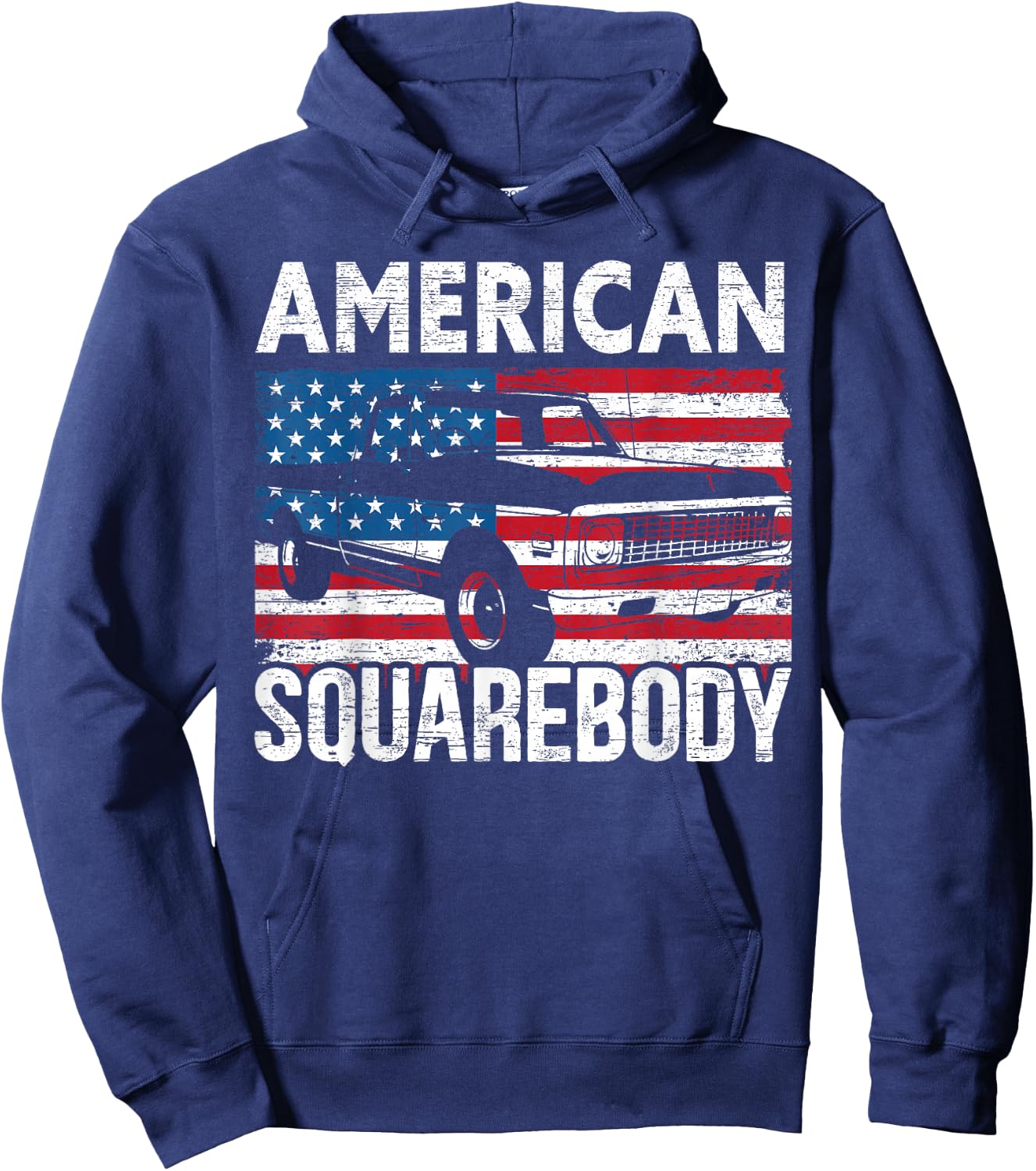 Square Body for a Old Chevy Pickup Truck Lovers Hoodie - Hoodie | Navy