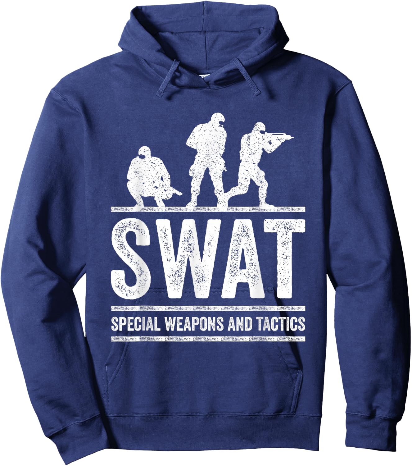 Retro SWAT Team Police Sheriff for Off Duty Cops Law Hoodie - Hoodie | Navy