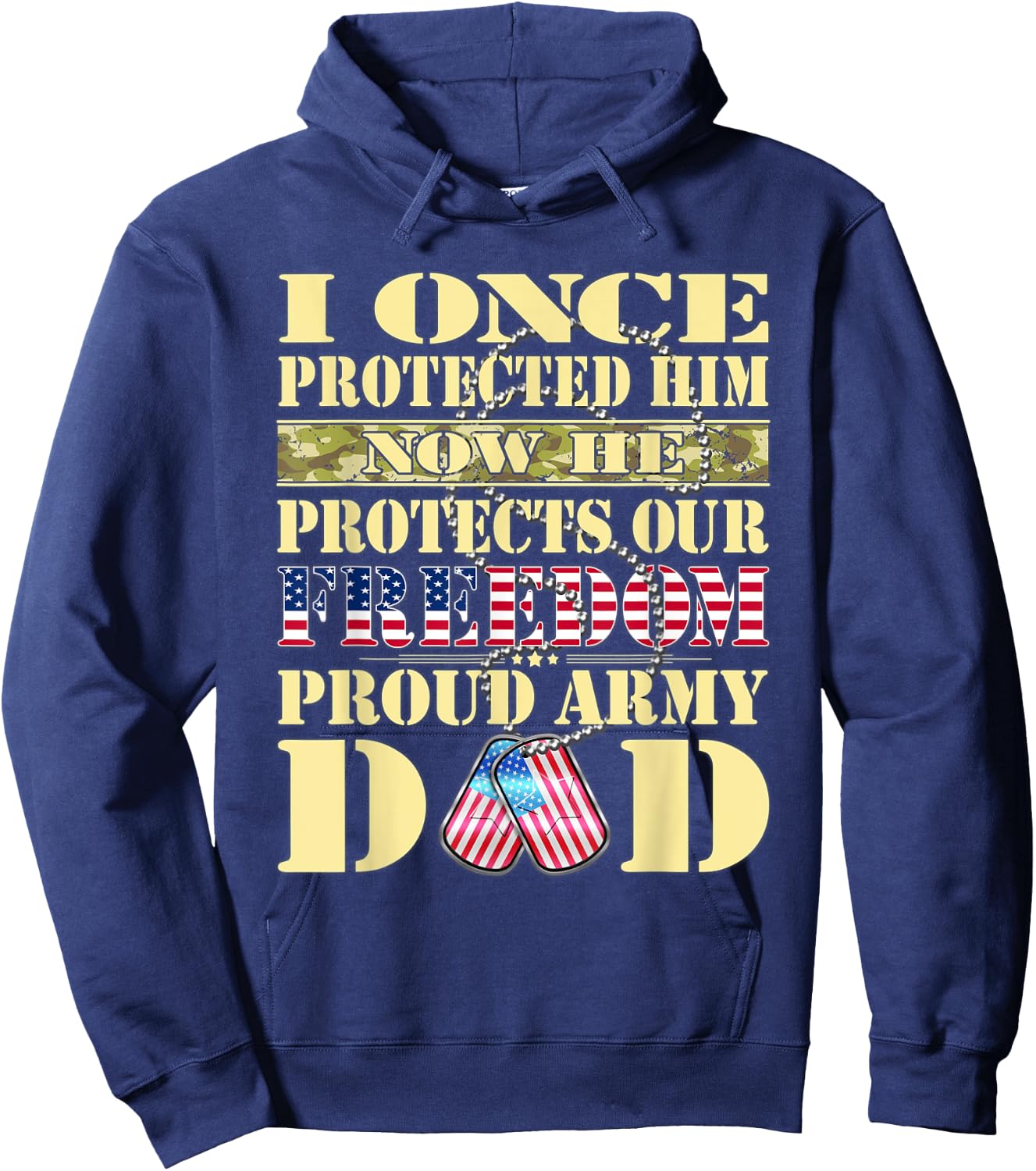 My Son Is A Soldier Proud Army Dad - Military Father Gifts Hoodie - Hoodie | Navy