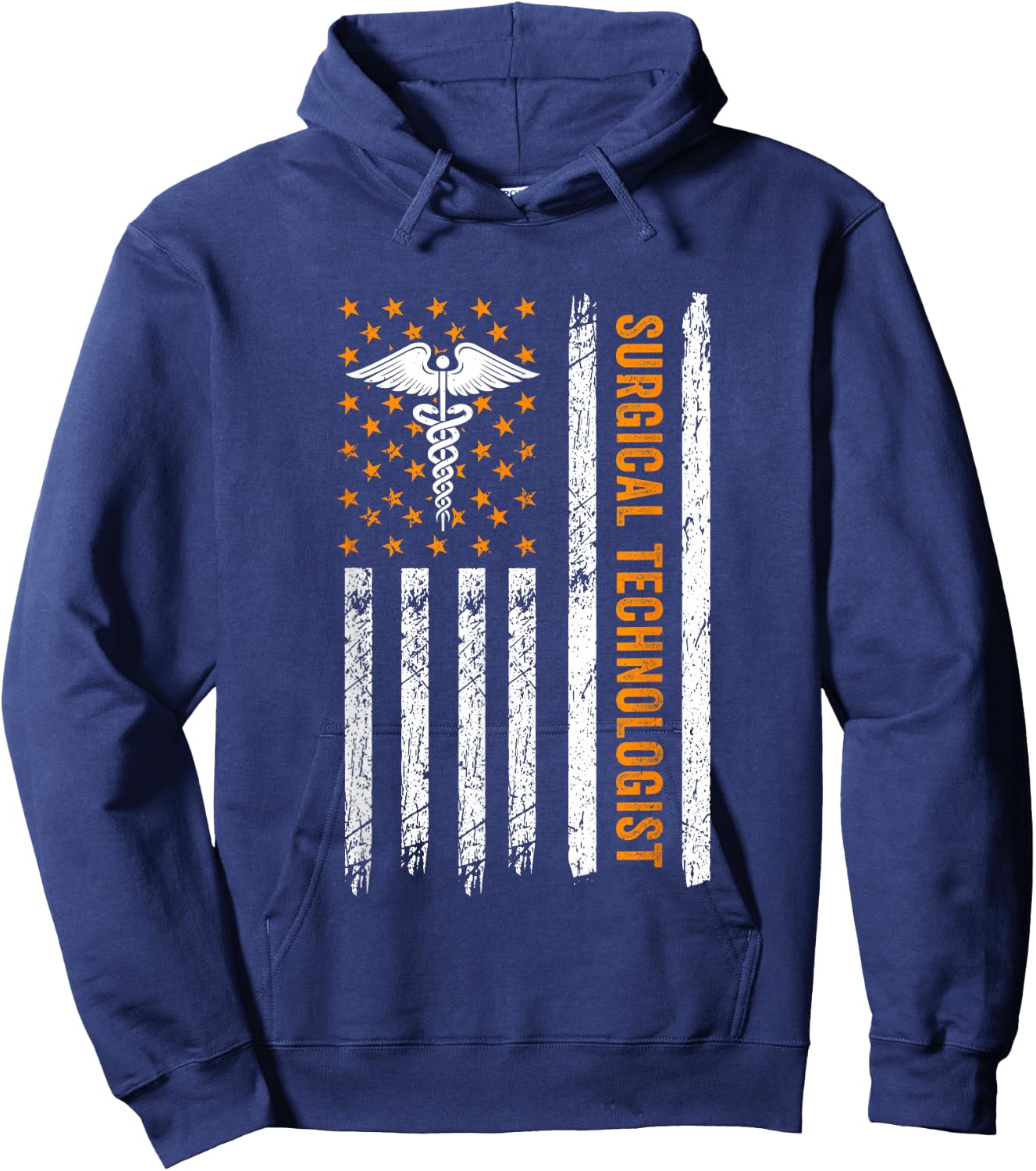 Surgical Technologist Flag Healthcare OR Scrub Tech Week Hoodie - Hoodie | Navy