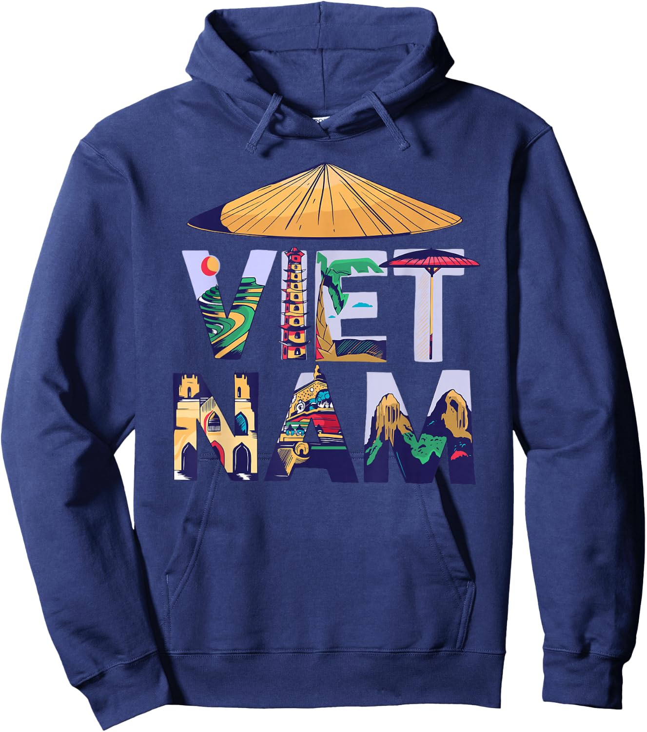 Vietnam Southeast Asia Souvenir Holidays in Paradise Gift Hoodie - Hoodie | Navy