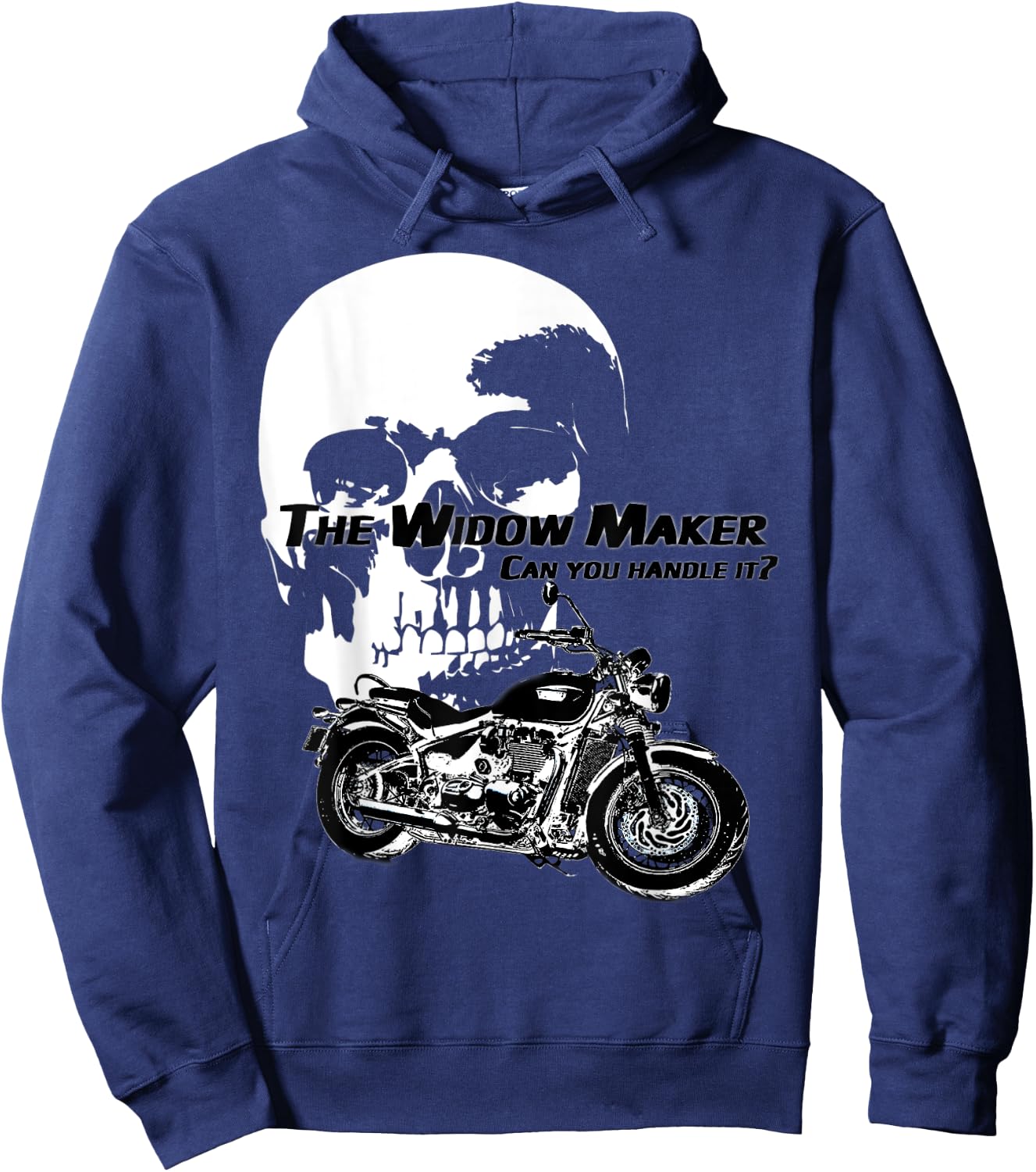 Motorcycle Design - The Widow Maker Hoodie - Hoodie | Navy
