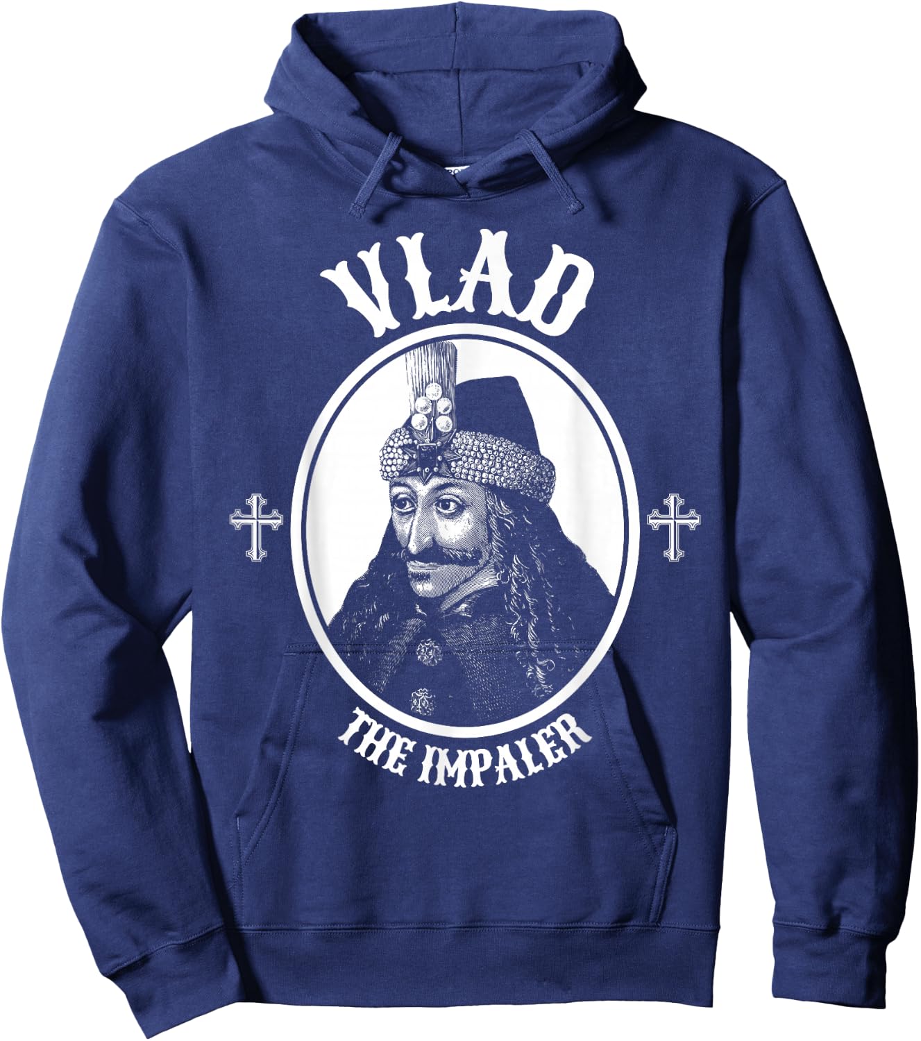 Dracula Vlad The Impaler Undead Goth Hoodie - Hoodie | Navy