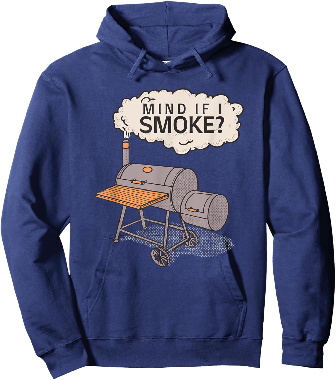 Funny Meat Smoker Meme Backyard Grill Summer Party Women Hoodie - Hoodie | Navy