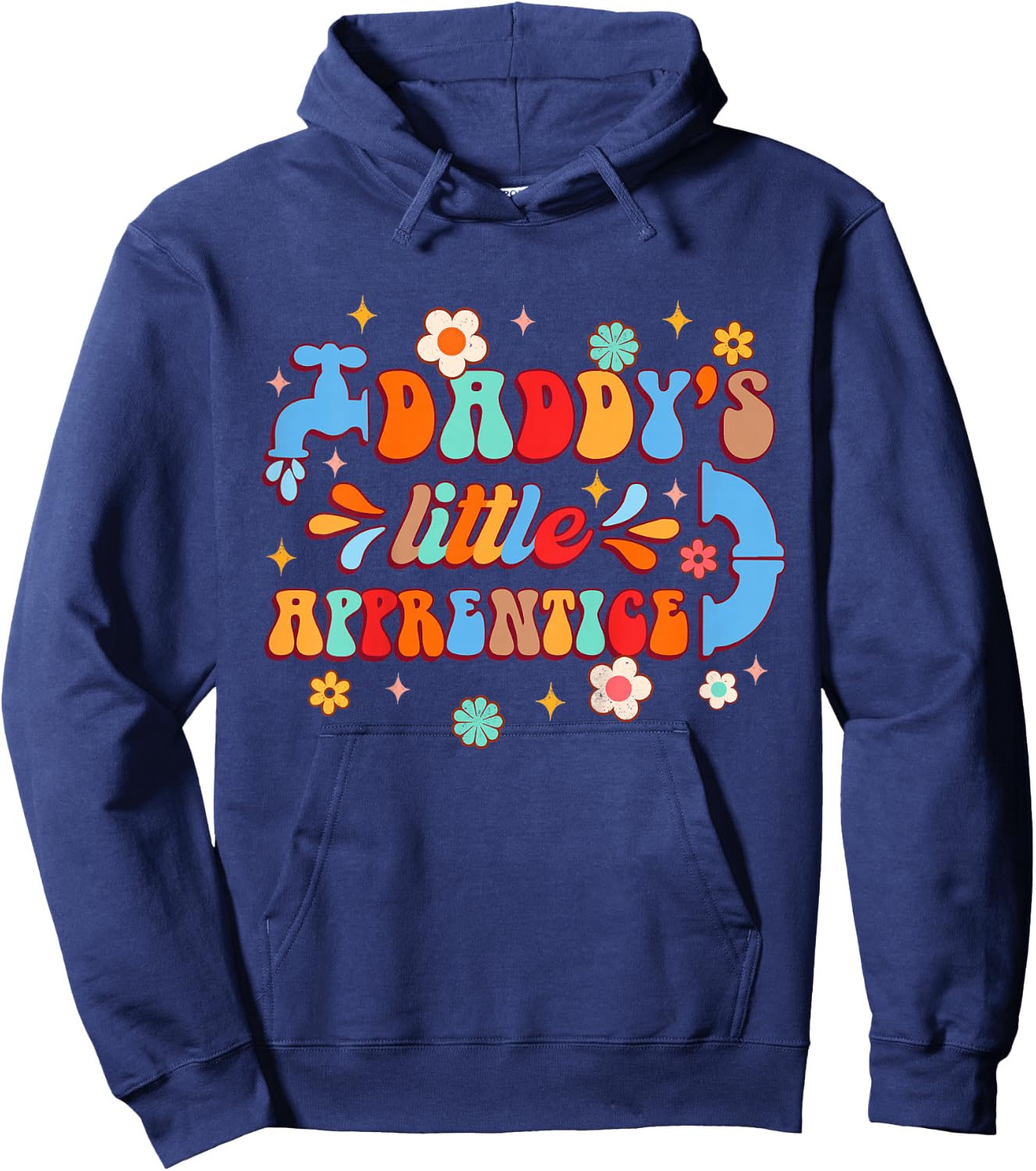 Future Plumber Baby Daddy & Me Daddy's Little Apprentice Hoodie - Hoodie | Navy
