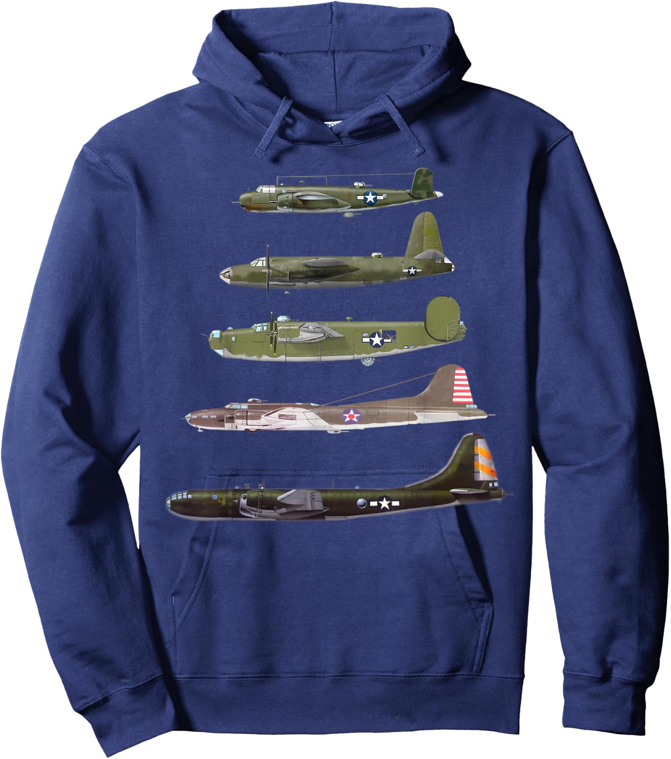 WW2 Bombers Planes Spotting B-29 Superfortress Hoodie - Hoodie | Navy