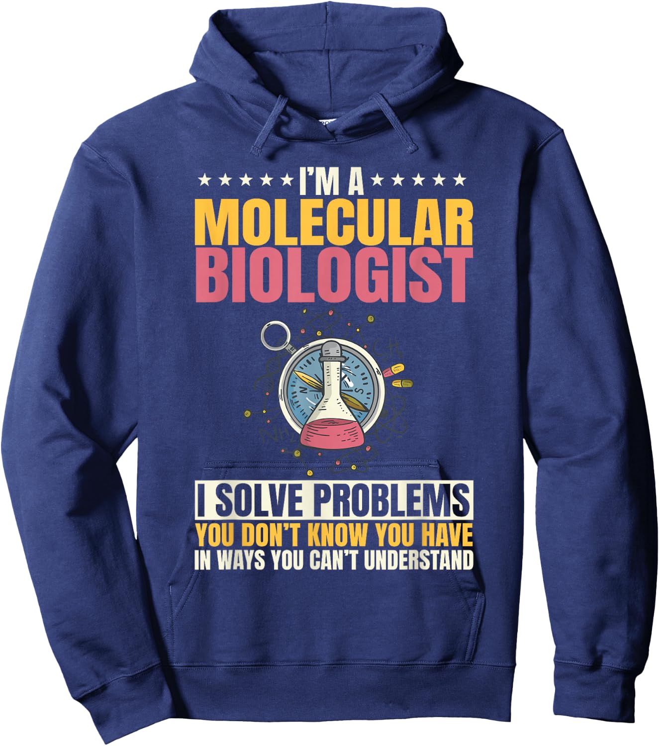 Molecular Biologist Genetic Scientist DNA Biology Science Hoodie - Hoodie | Navy