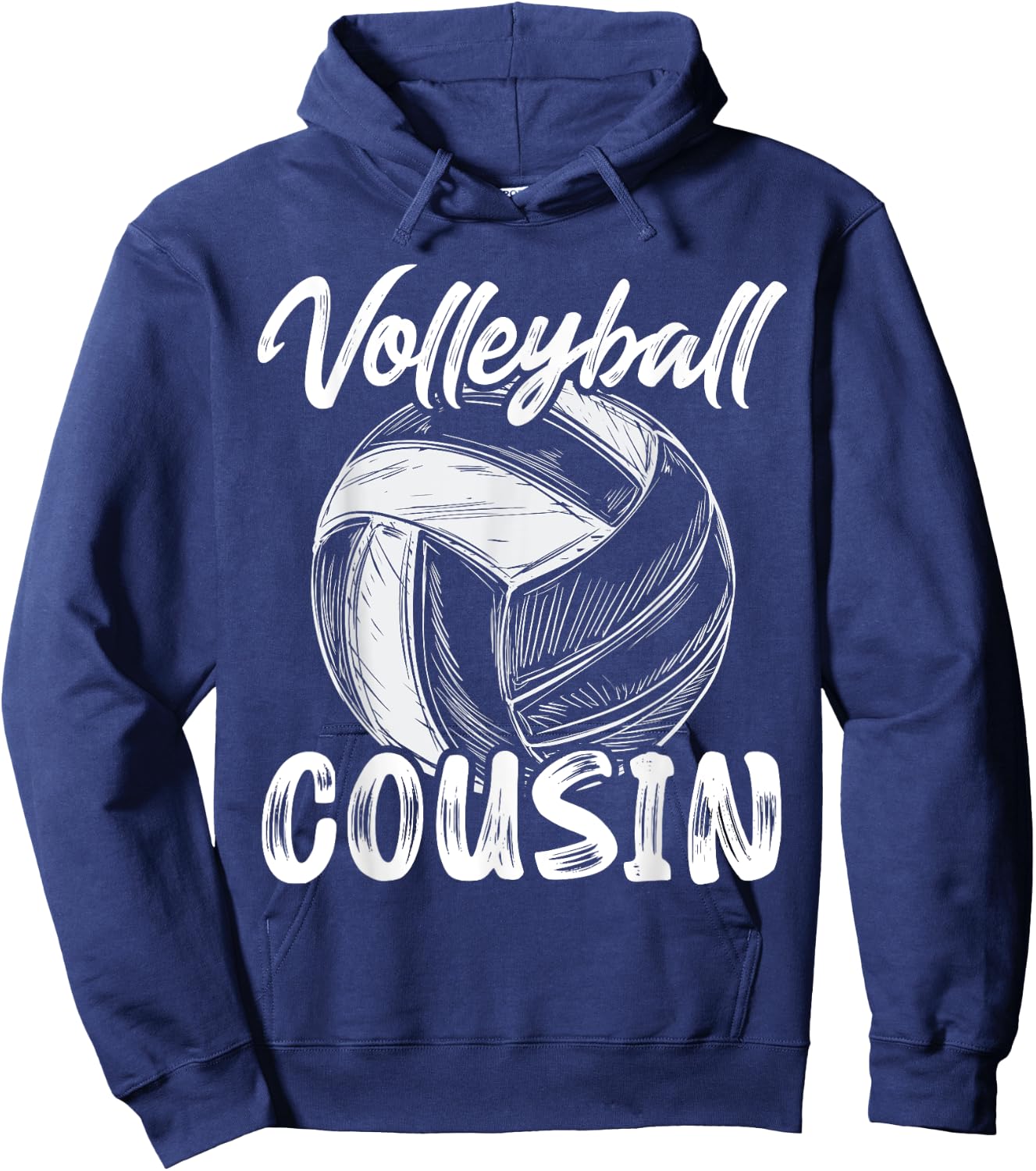 Volleyball Cousin Family Matching Volleyball Players Hoodie - Hoodie | Navy