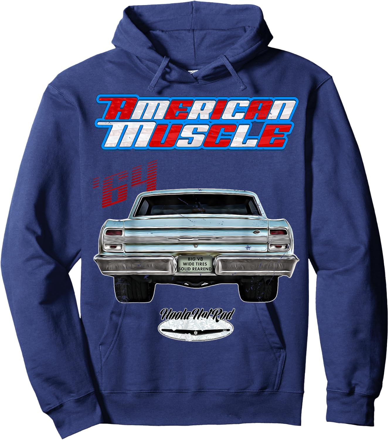 1964 Chevelle,Muscle Car,SS454,SS427,SS396,Hotrod,drag race Hoodie - Hoodie | Navy