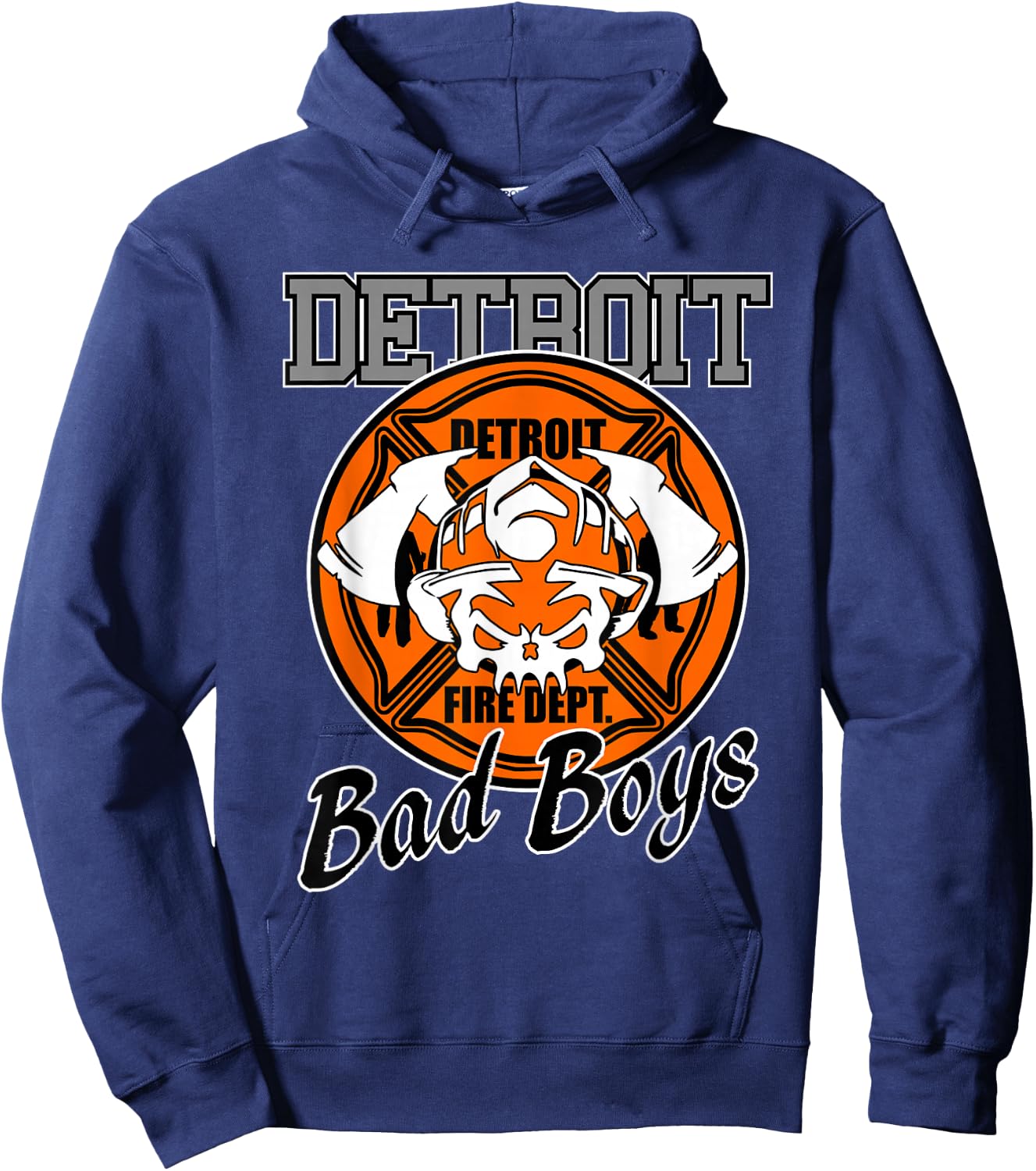 Detroit FIRE Department The Boys are Bad Hoodie - Hoodie | Navy