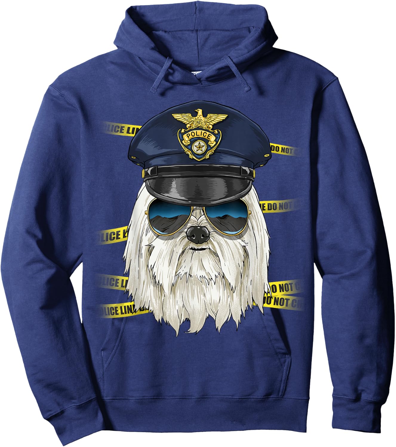 Maltese Police Maltese K-9 Dog Lover Hoodie - Hoodie | Navy