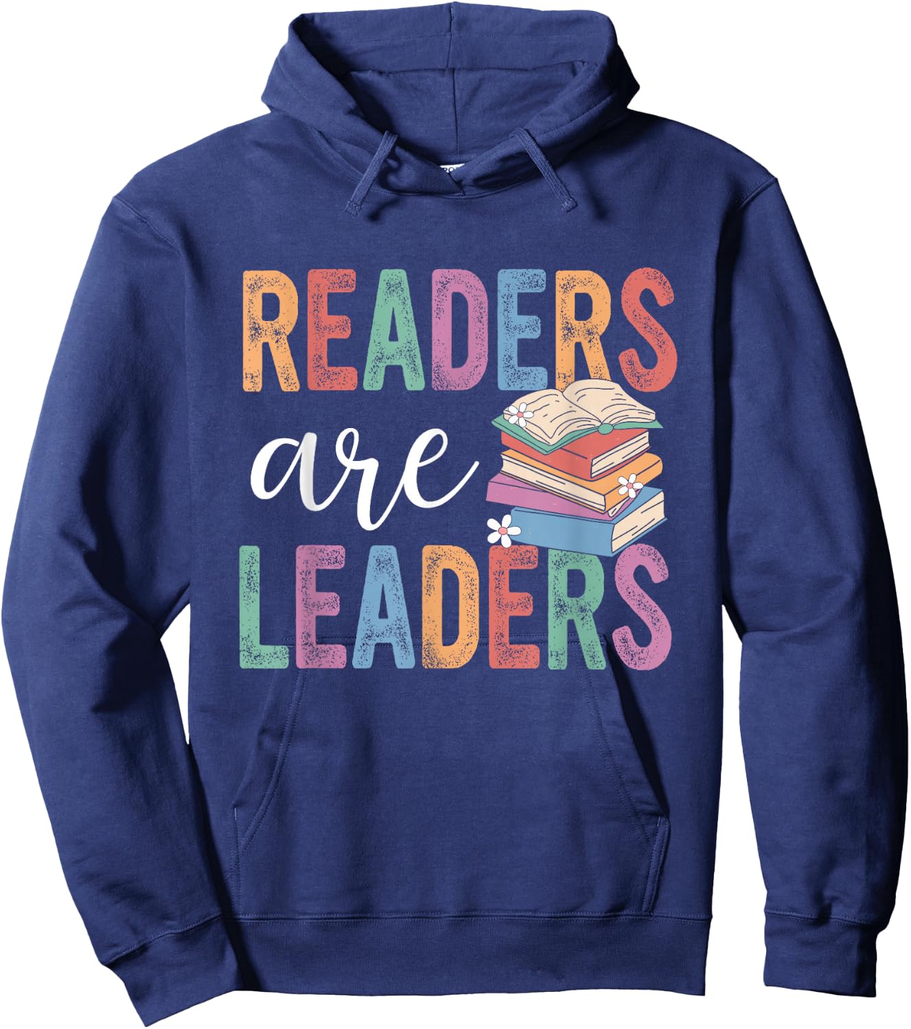 Reading Teacher, Readers Are Leaders, Librarian Hoodie - Hoodie | Navy