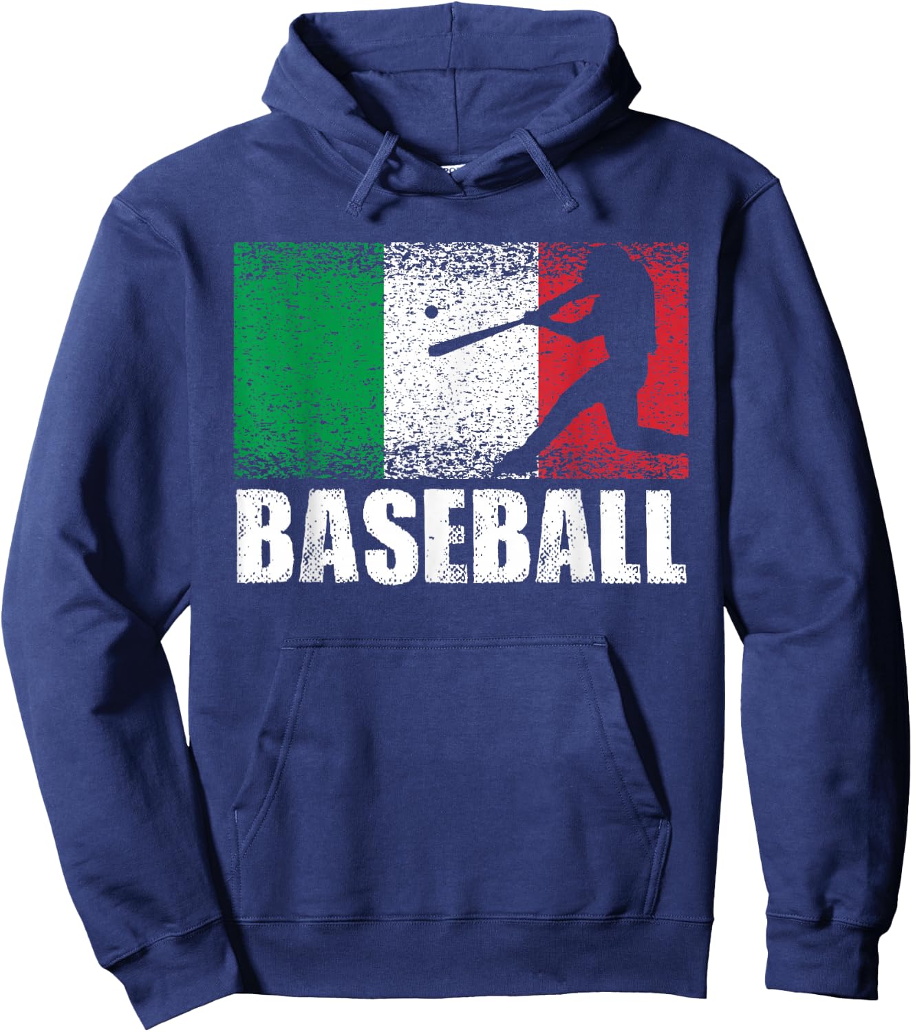 Baseball Sports, Italy Flag, Italian Baseball Hoodie - Hoodie | Navy