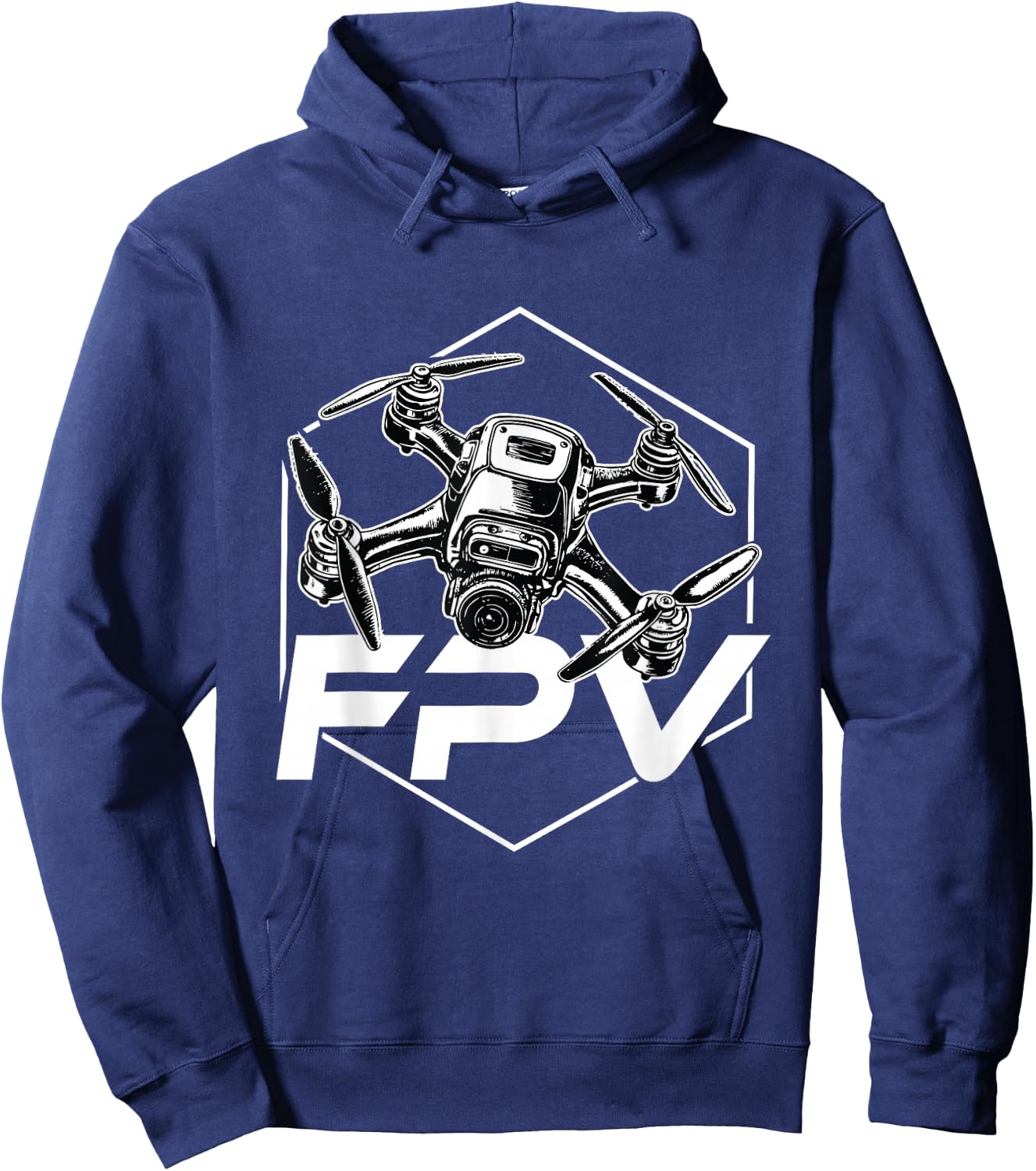 FPV Quadcopter RPV Pilot Drone Racing Hoodie - Hoodie | Navy