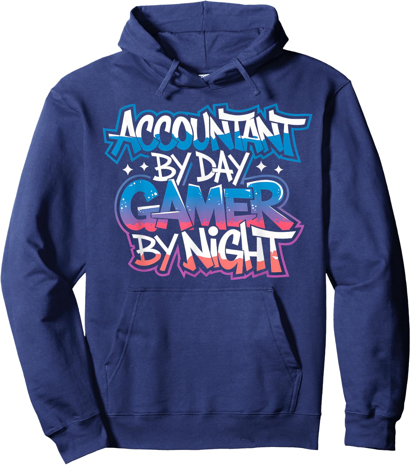 Accountant By Day Gamer By Night Gamer Accountant Hoodie - Hoodie | Navy