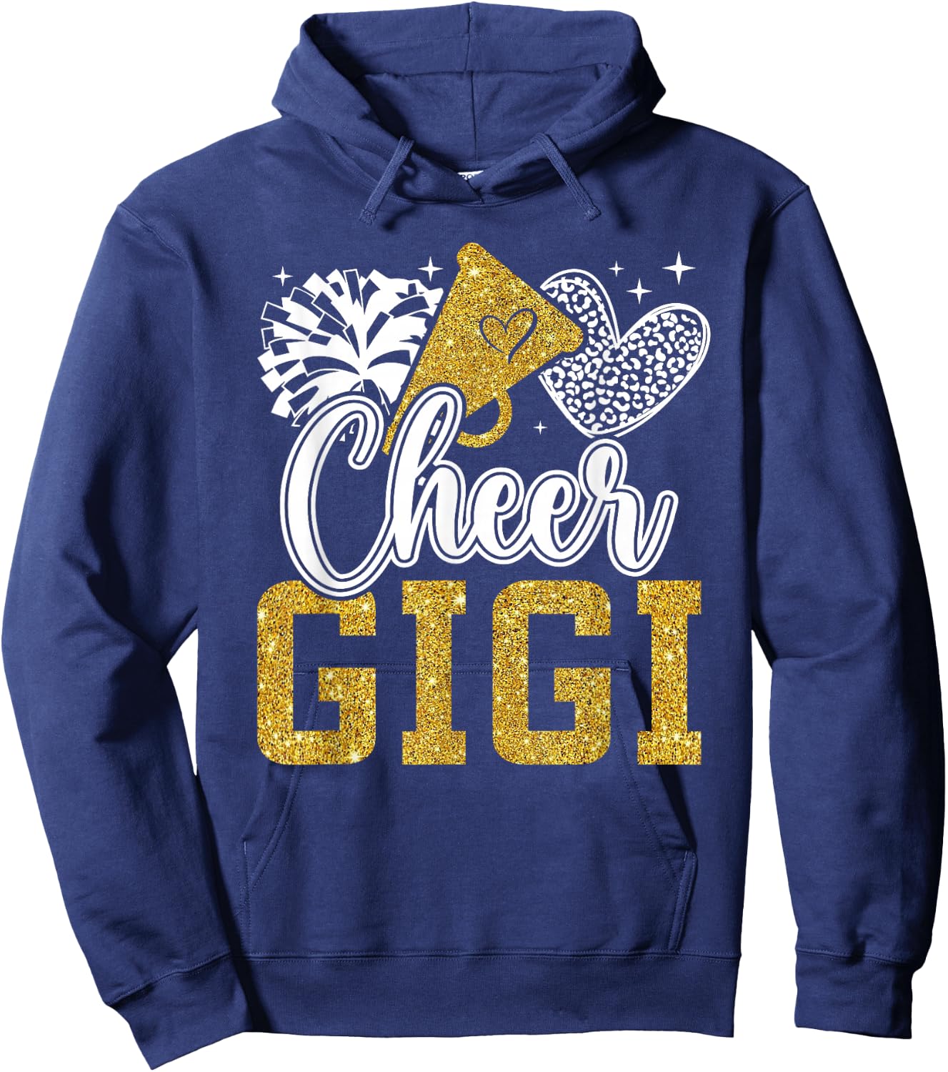 Cheer Gigi Of A Cheerleader Gigi Grandma Cheerleading Gigi Hoodie - Hoodie | Navy