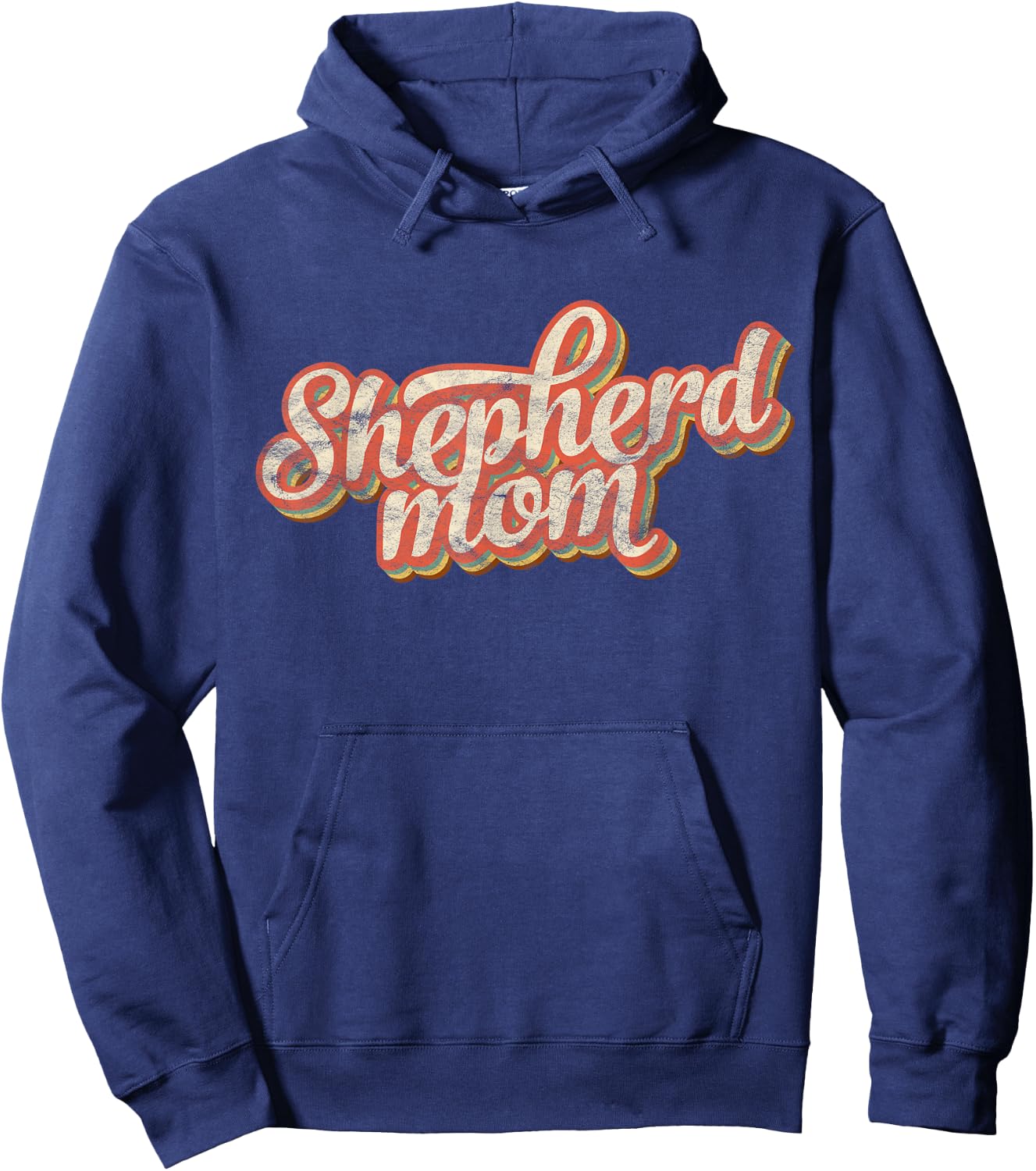 Vintage German Shepherd Mom Gift Dog Lover Pet Shepard Mama Hoodie - Hoodie | Navy