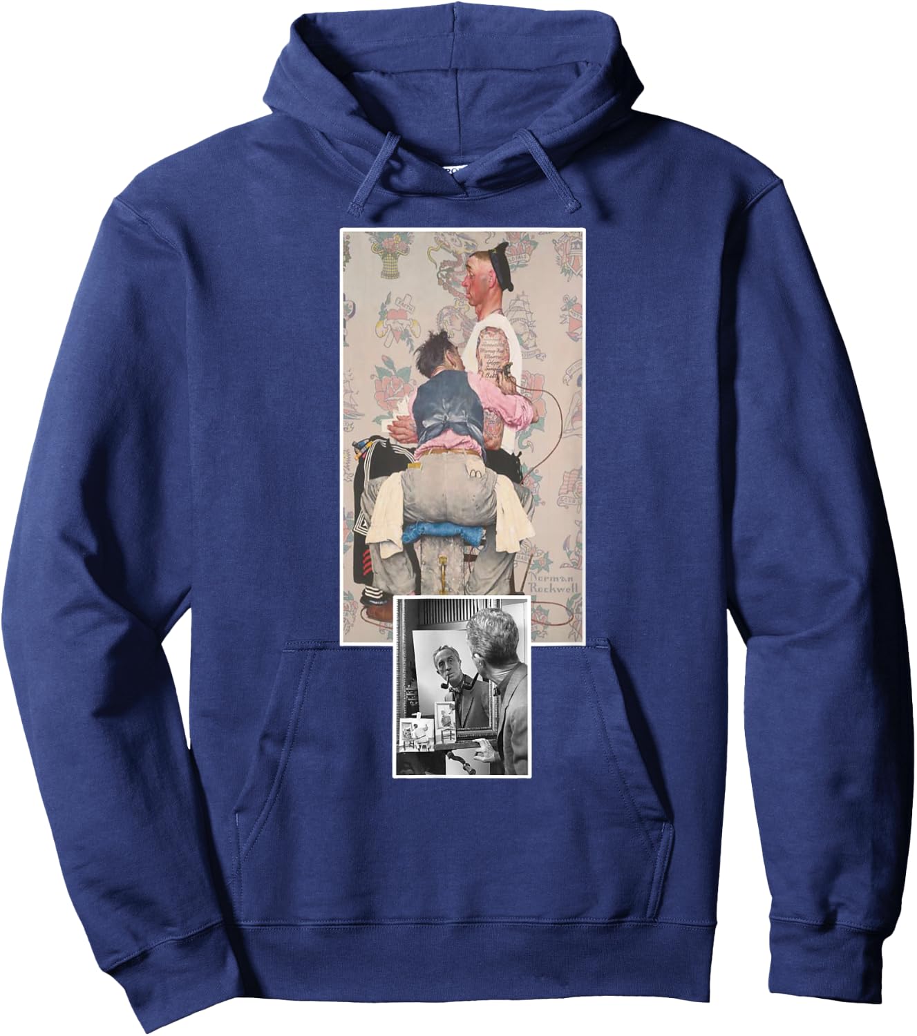 Norman Rockwell. the Tattoo Artist Hoodie - Hoodie | Navy
