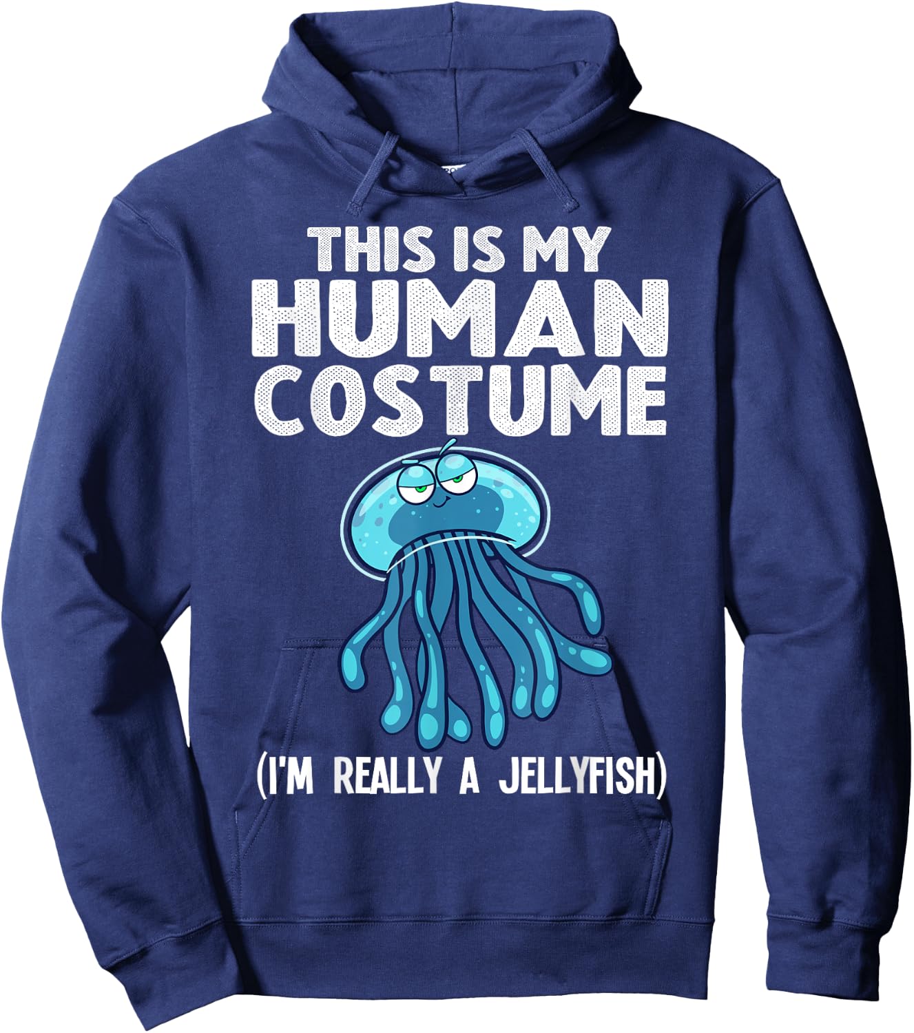 Funny Jellyfish Design For Kids Men Women Jellyfish Costume Hoodie - Hoodie | Navy
