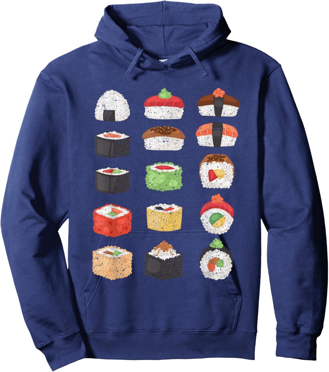 Japanese Sushi Roll Kawaii Gift Sushi Hoodie - Hoodie | Navy