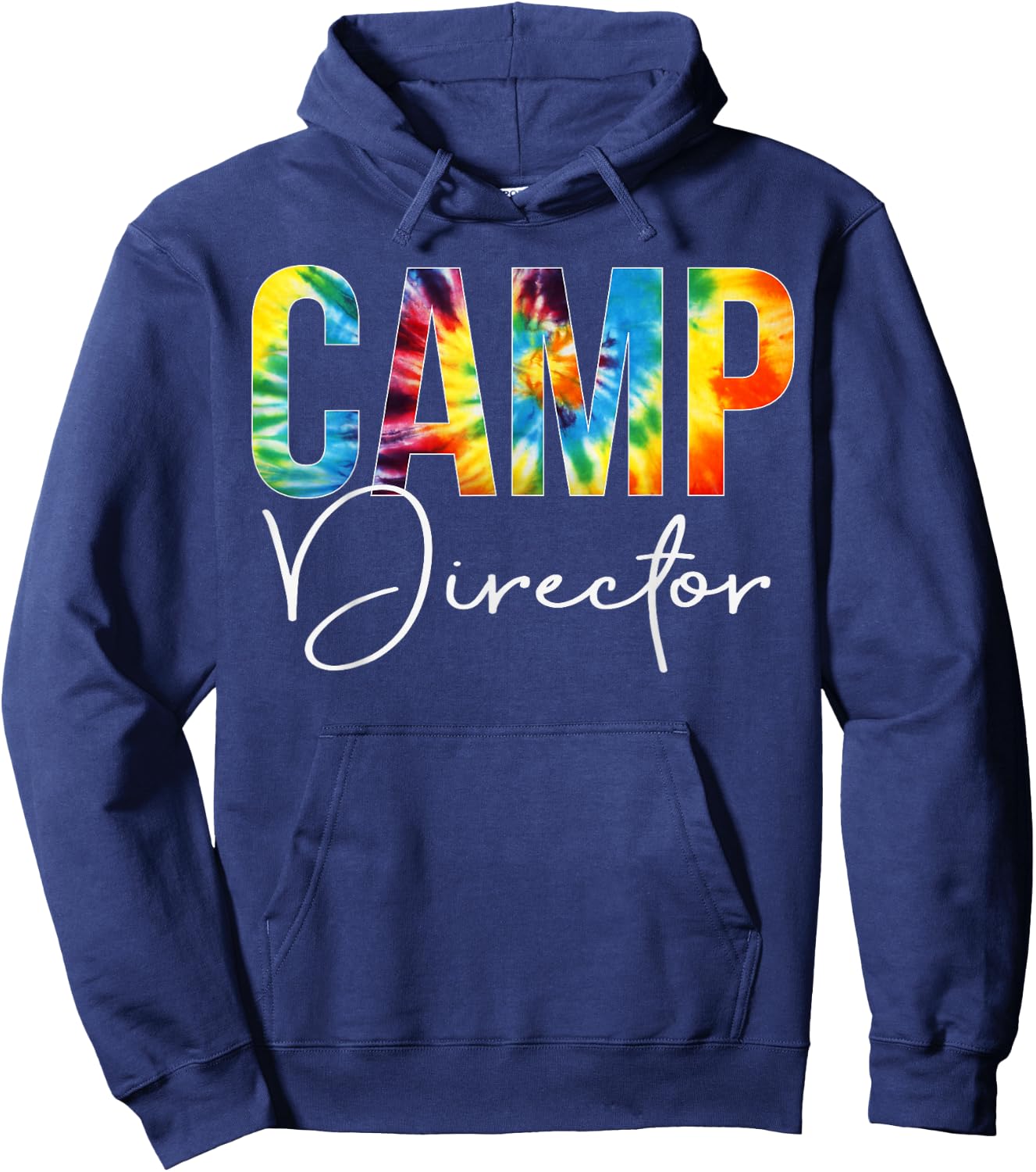 Camp Director Tie Dye Appreciation Day Hello Back To School Hoodie - Hoodie | Navy