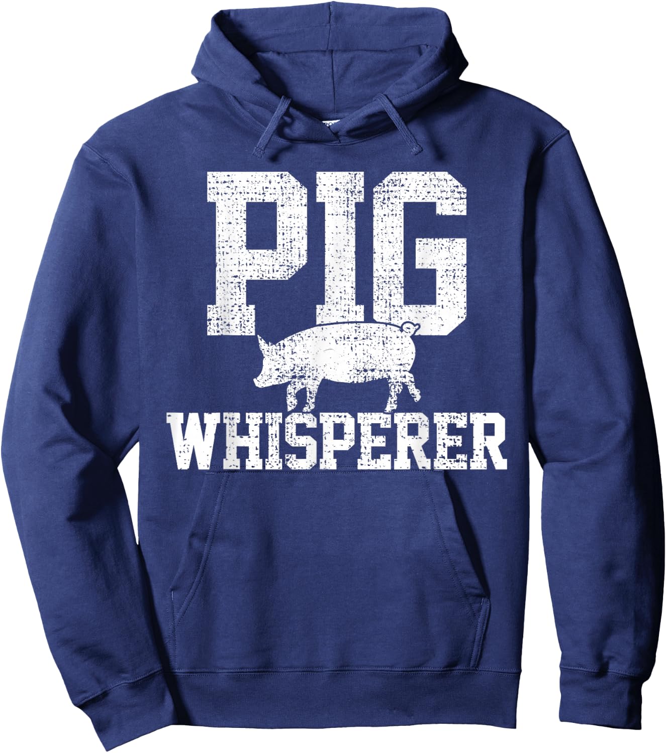 Pigs Whisperer Farmer Vintage Small Hoodie - Hoodie | Navy