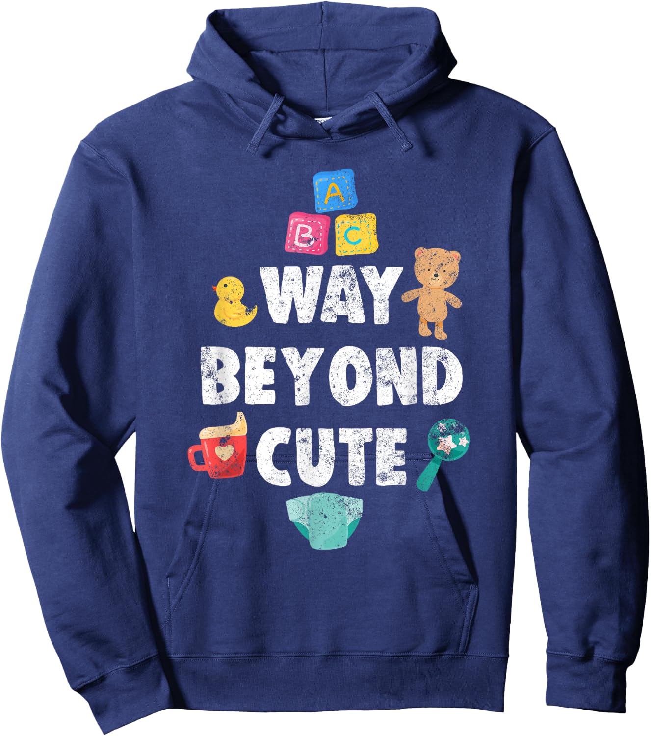 Abdl Way Beyond Cute AB/DL AgePlay CGL DDLG i Toy Hoodie - Hoodie | Navy