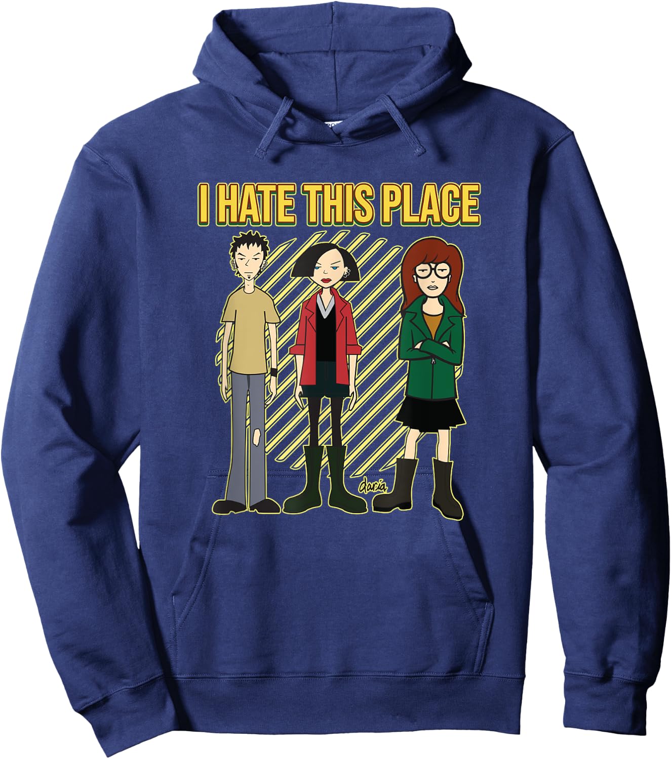 Mademark x Daria - I Hate This Place Hoodie - Hoodie | Navy