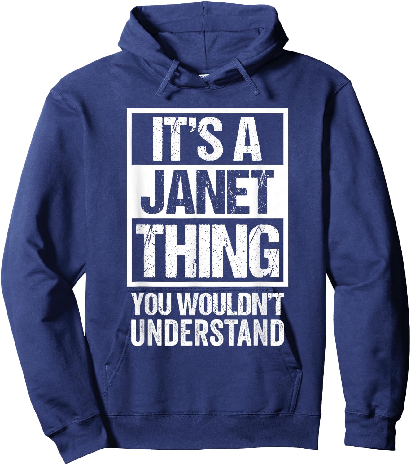 It's A Janet Thing You Wouldn't Understand - First Name Small Hoodie - Hoodie | Navy