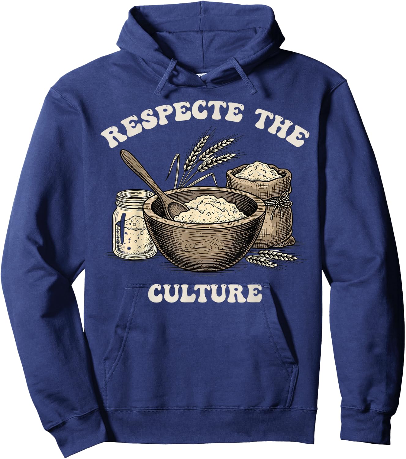 Sourdough Bread Baker Funny Yeast Fermentation Home Baking Hoodie - Hoodie | Navy