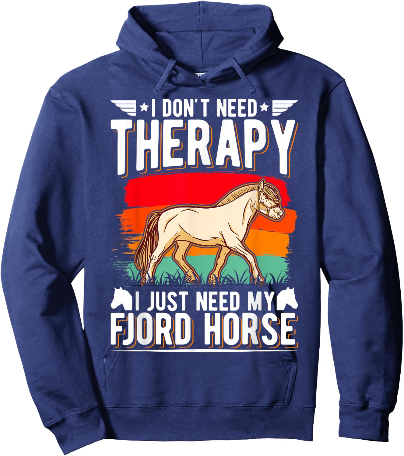 Fjord Horse Therapy Fjordi Hoodie - Hoodie | Navy