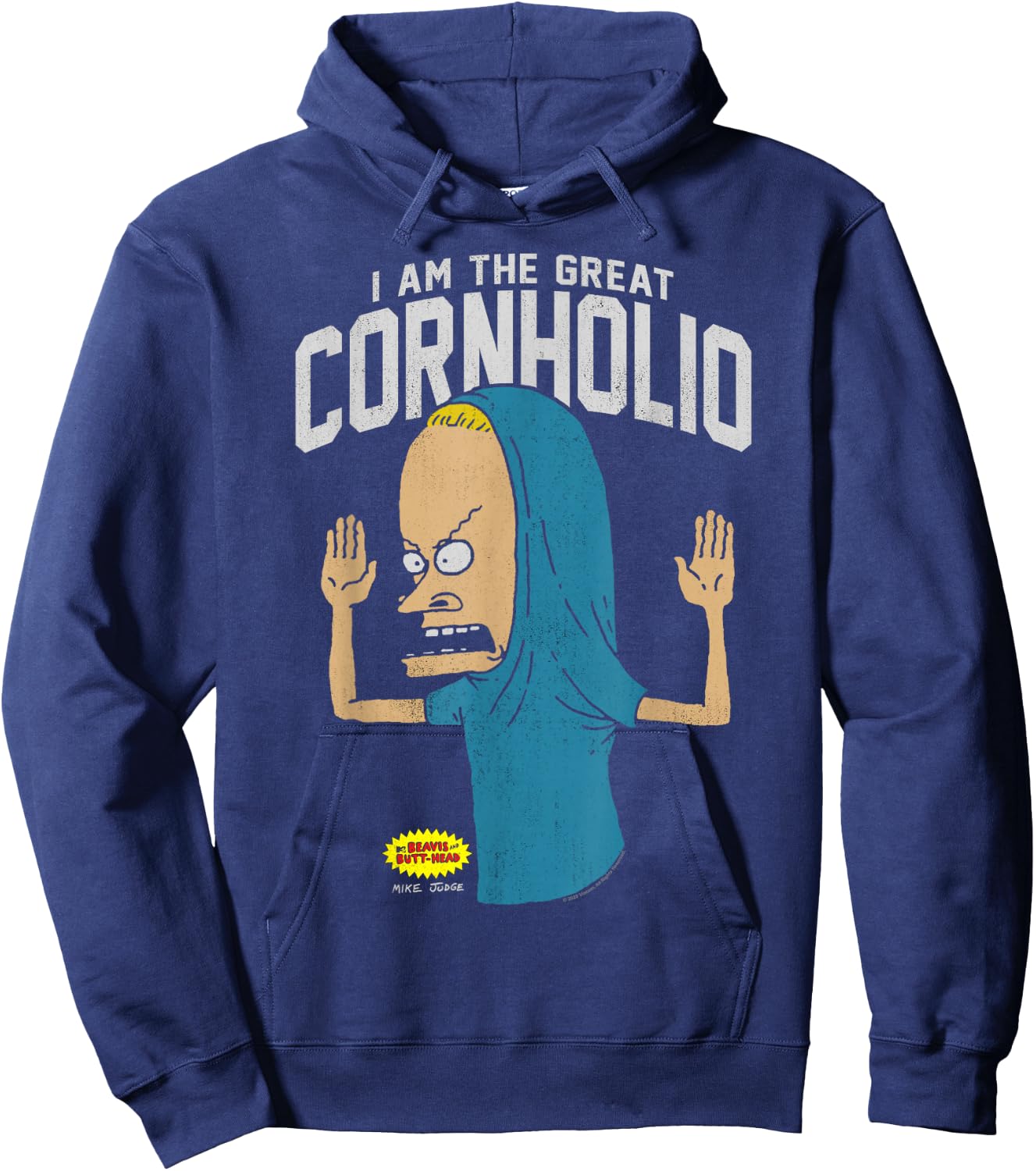 Beavis and Butt-Head I Am The Great Cornholio Small Hoodie - Hoodie | Navy