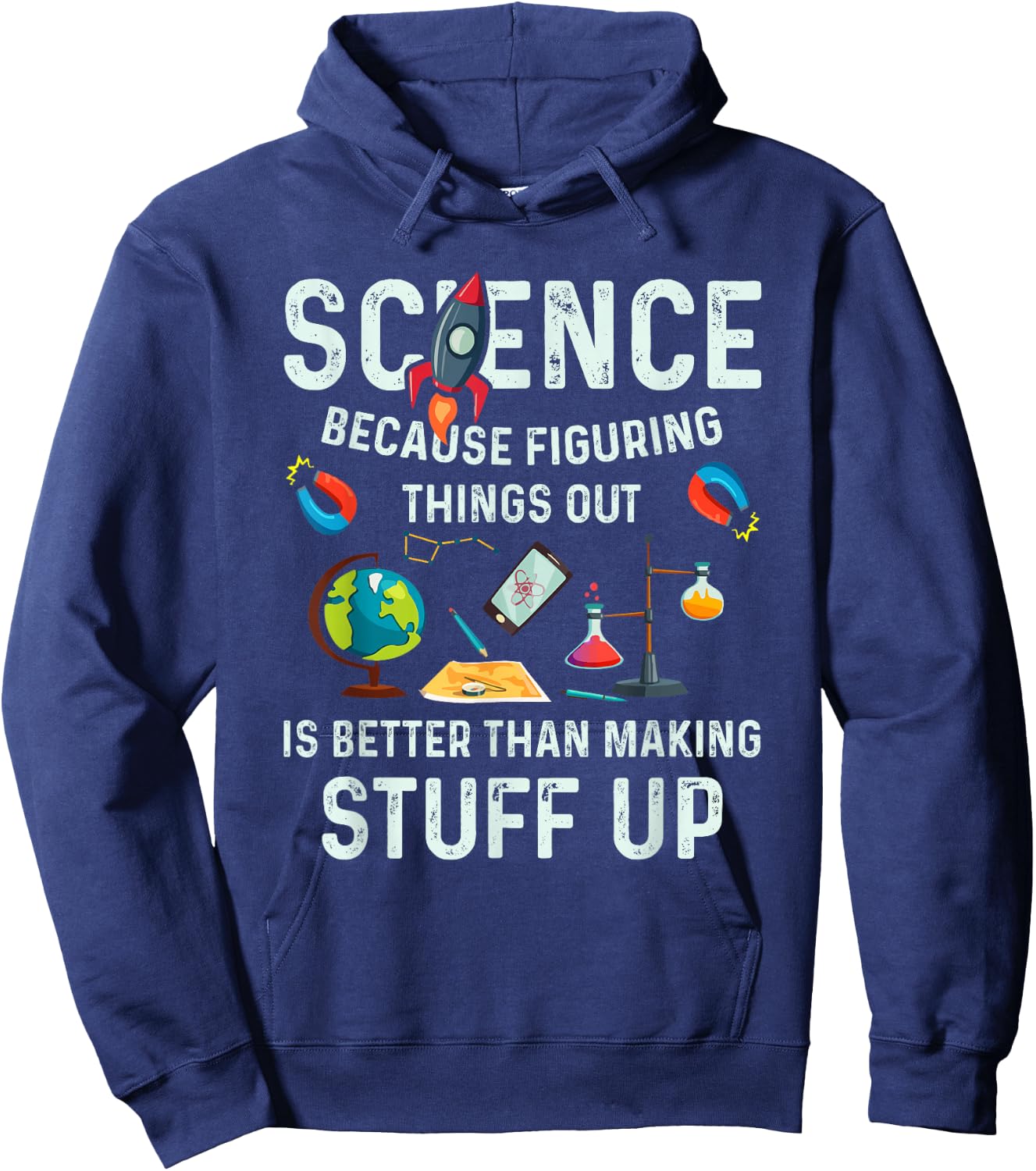 CharlIan Minds - Science Because It's Better To Figure Things Out Hoodie - Hoodie | Navy