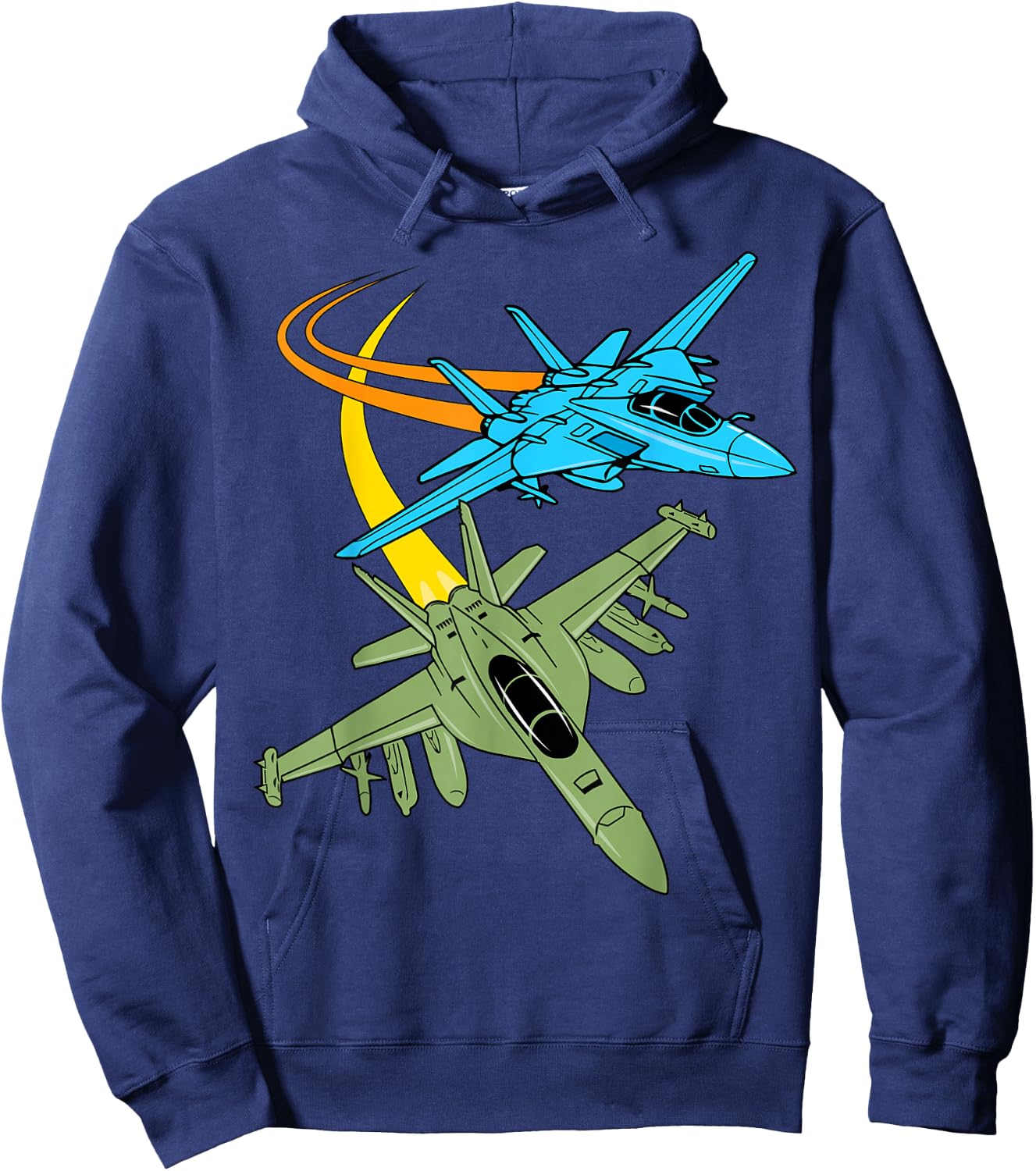 Fighter Jet Plane Future Pilot Aviation Airplanes Aircraft Hoodie - Hoodie | Navy