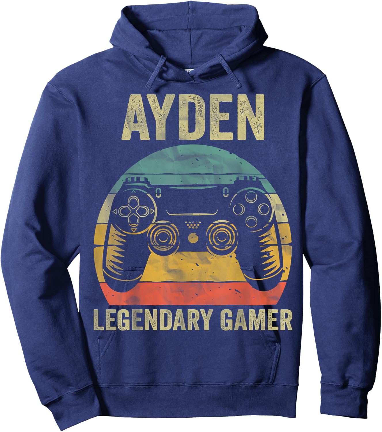 Personalized Legendary Gamer Shirt Ayden Name Video Gamer Hoodie - Hoodie | Navy