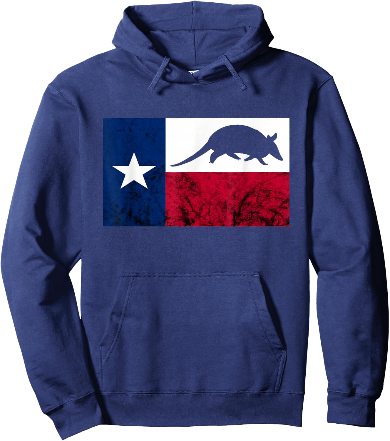 Armadillo Cowboy Texas Flag Armadillo Texan Forest Animal Hoodie - Hoodie | Navy