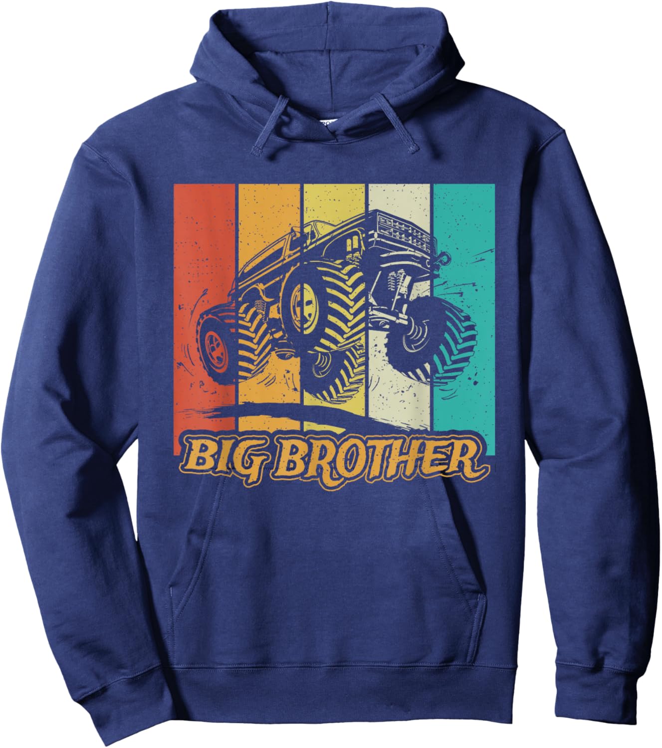 Im the Big Brother Monster Truck Hoodie - Hoodie | Navy