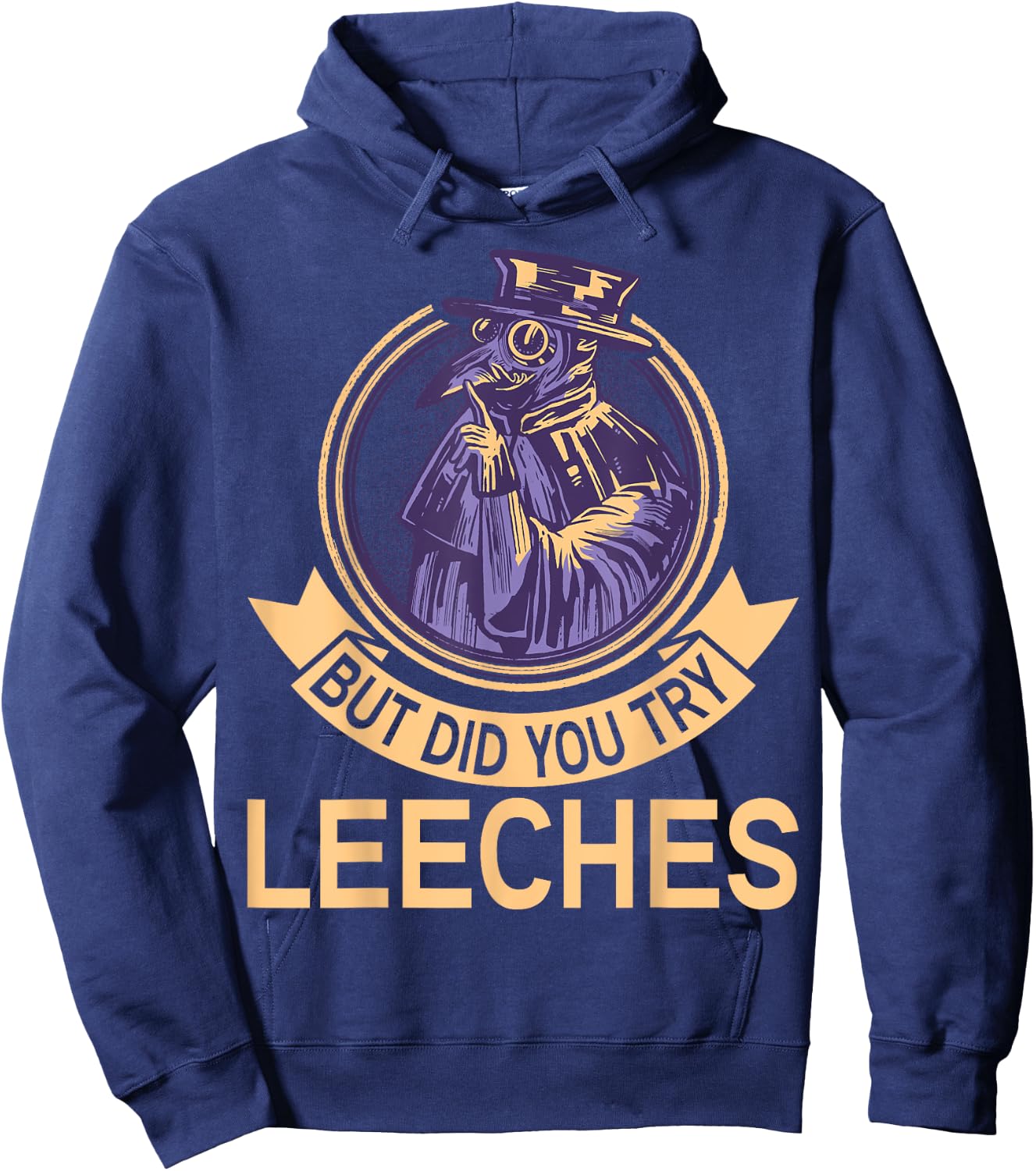 But did you try Leeches Plague Doctor Mask Cloak Hoodie - Hoodie | Navy