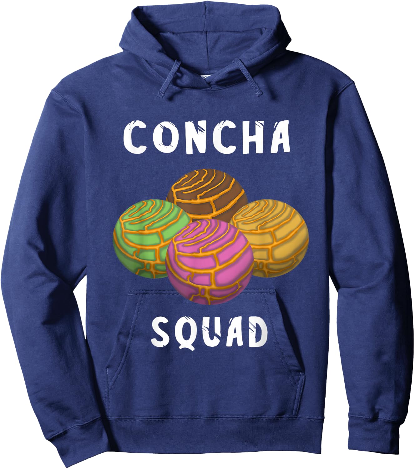 Concha Squad Spanish Conchas Bread Mexicana Team Hoodie - Hoodie | Navy