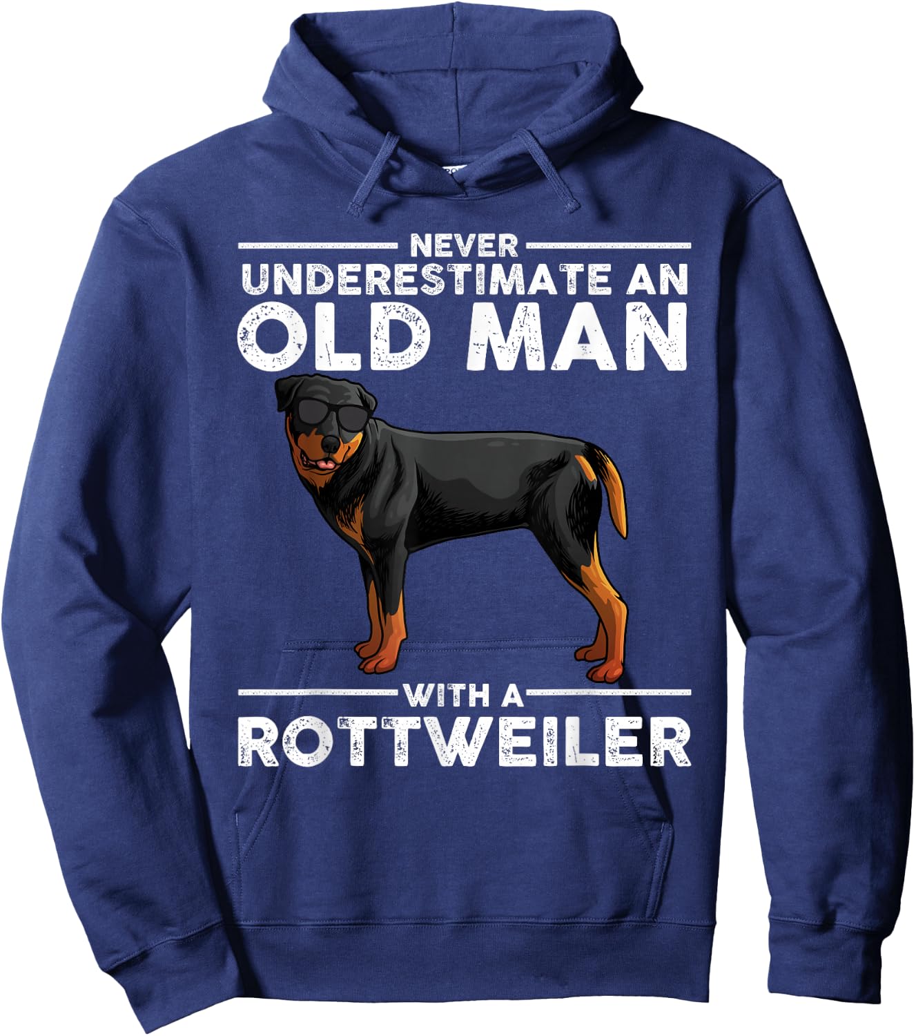 Funny Rottweiler Designs Dad Grandpa Rottie Lovers Small Hoodie - Hoodie | Navy