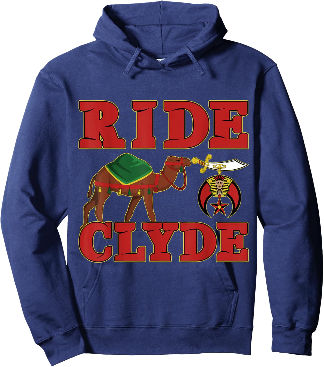 Shriner Ride Clyde Nobles Mystic AAONMS Mason Parents' Day Hoodie - Hoodie | Navy